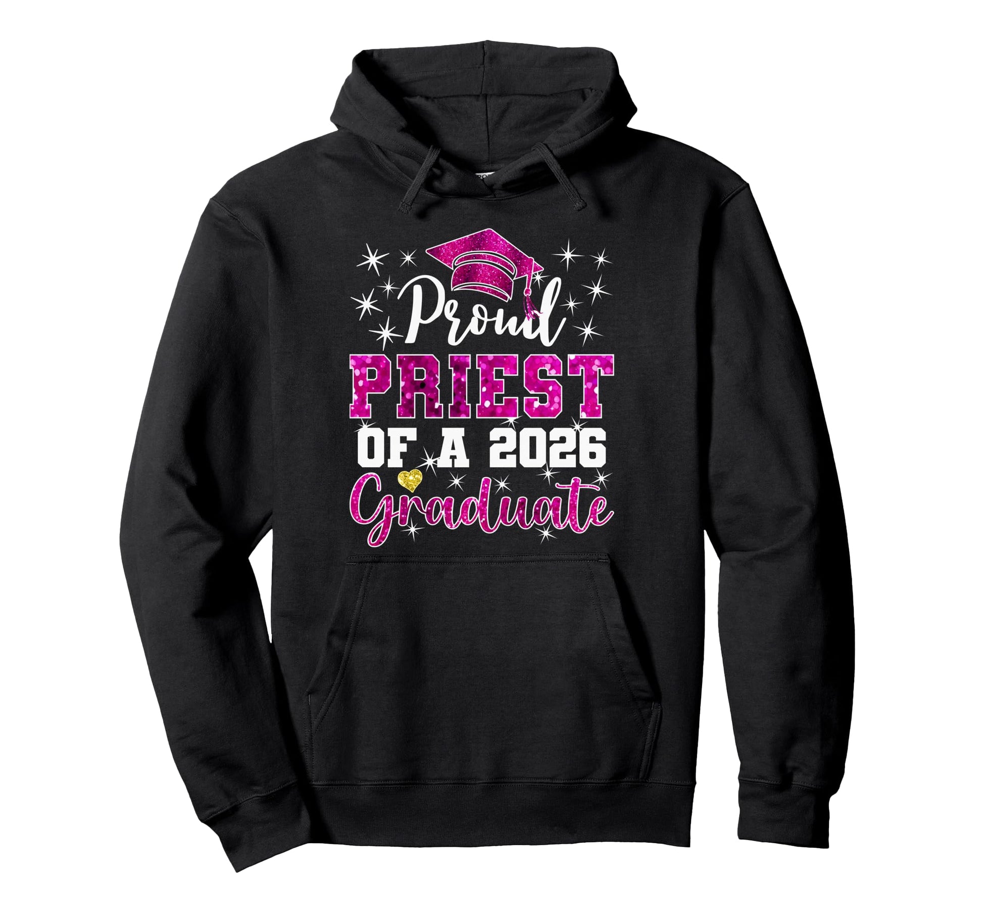 Super Proud Priest 2026 Graduate Hoodie - Minimalist Print Men Women - T-Shirt, Sweatshirt, Hoodie