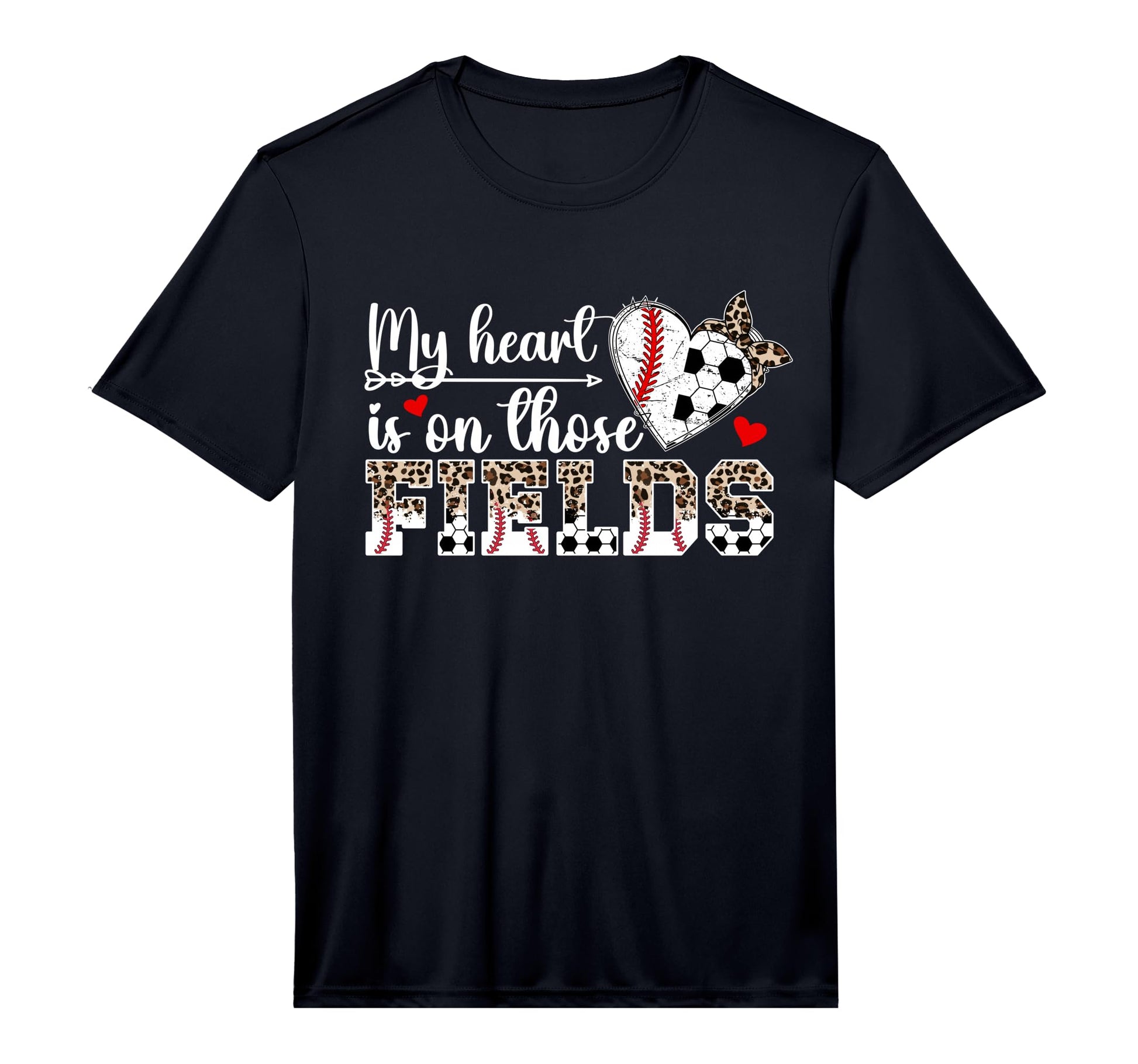 Mens My Heart Is Those Fields Baseball T-Shirt - Unique Graphic Men Women - T-Shirt, Sweatshirt, Hoodie