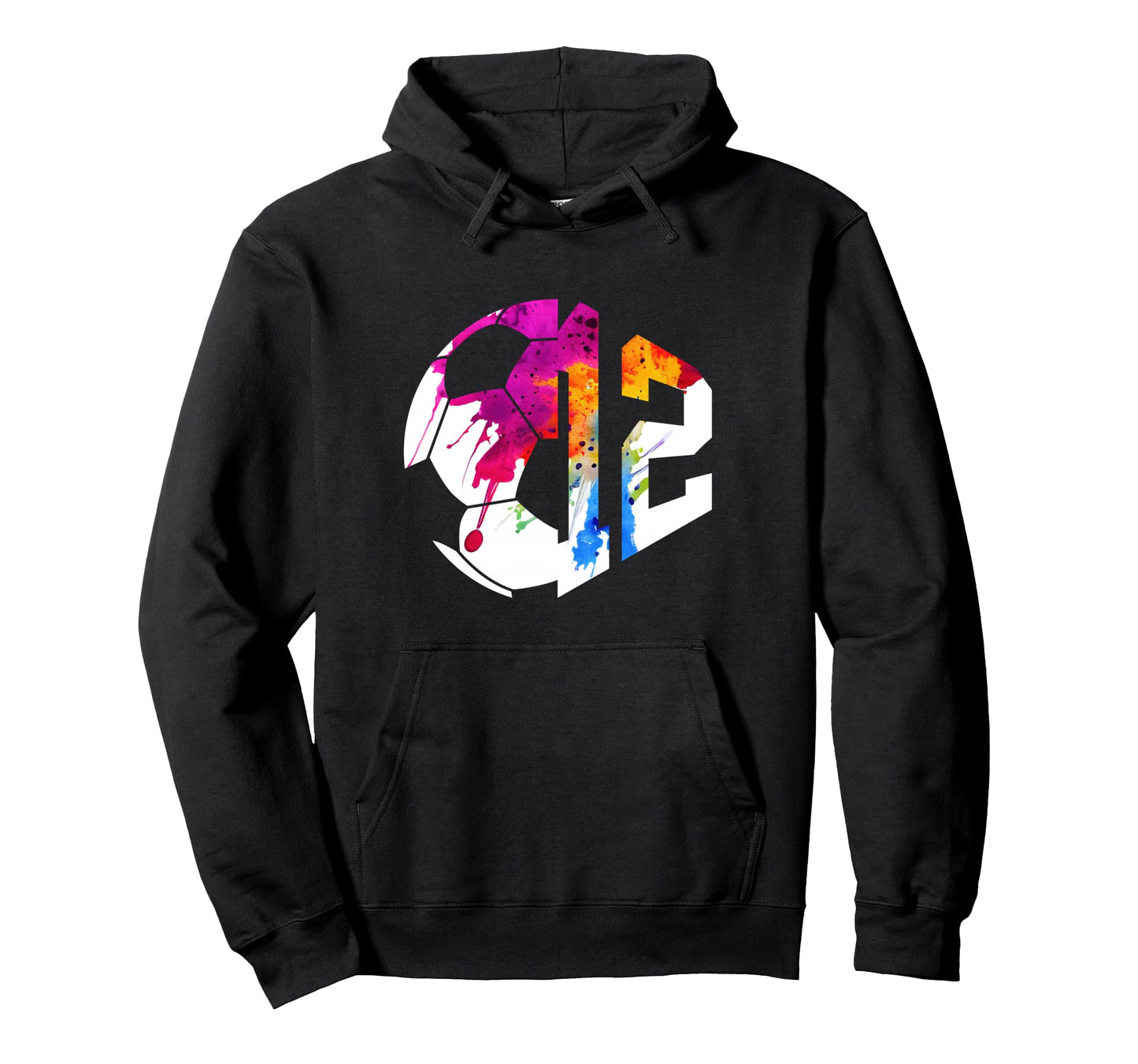 Number 12 Years Soccer 12Th Birthday Hoodie - Minimalist Print Unisex - T-Shirt, Sweatshirt, Hoodie