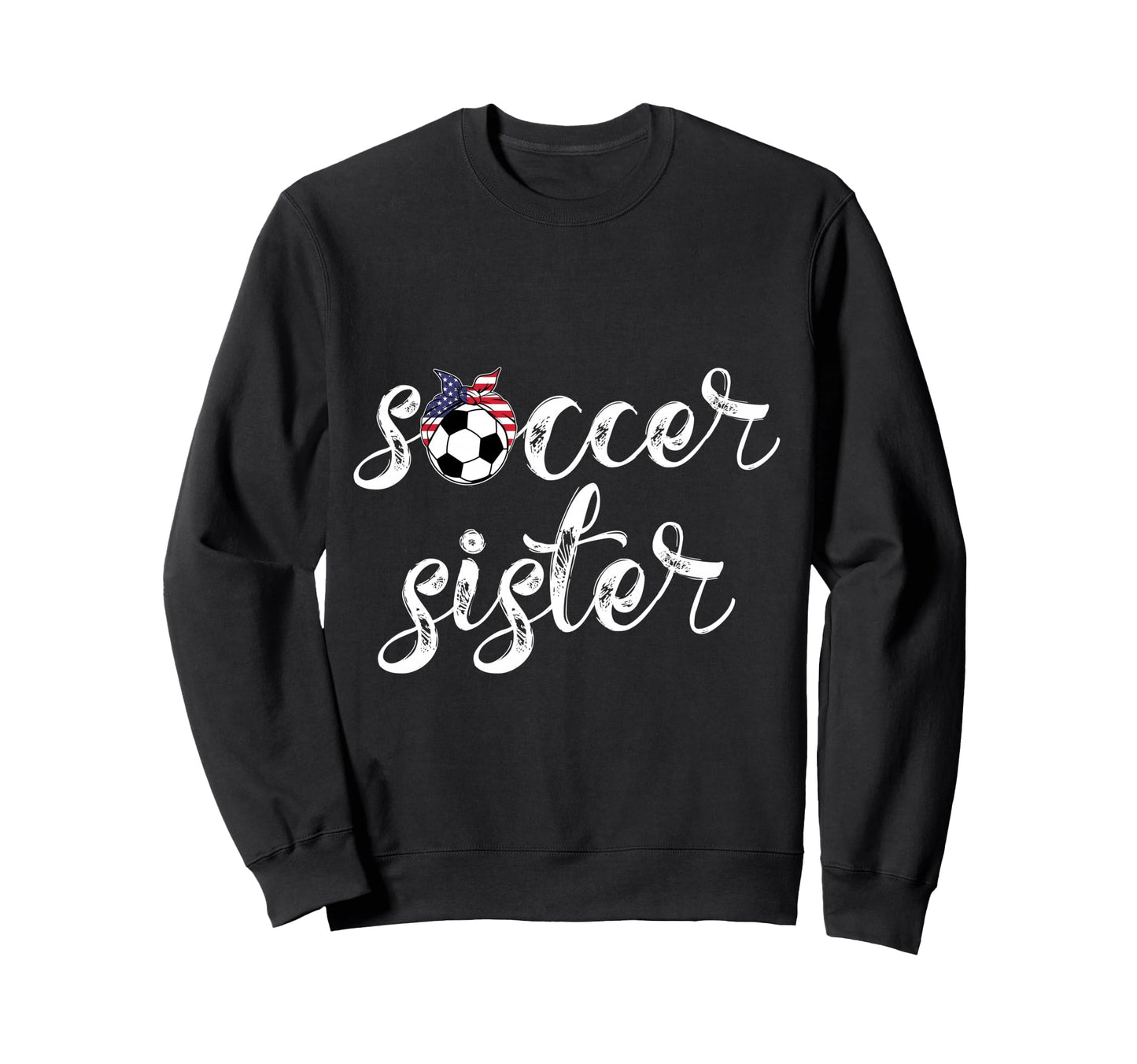 Womens Soccer Player Bandana Ball Sweatshirt - Minimalist Print for Adults - T-Shirt, Sweatshirt, Hoodie