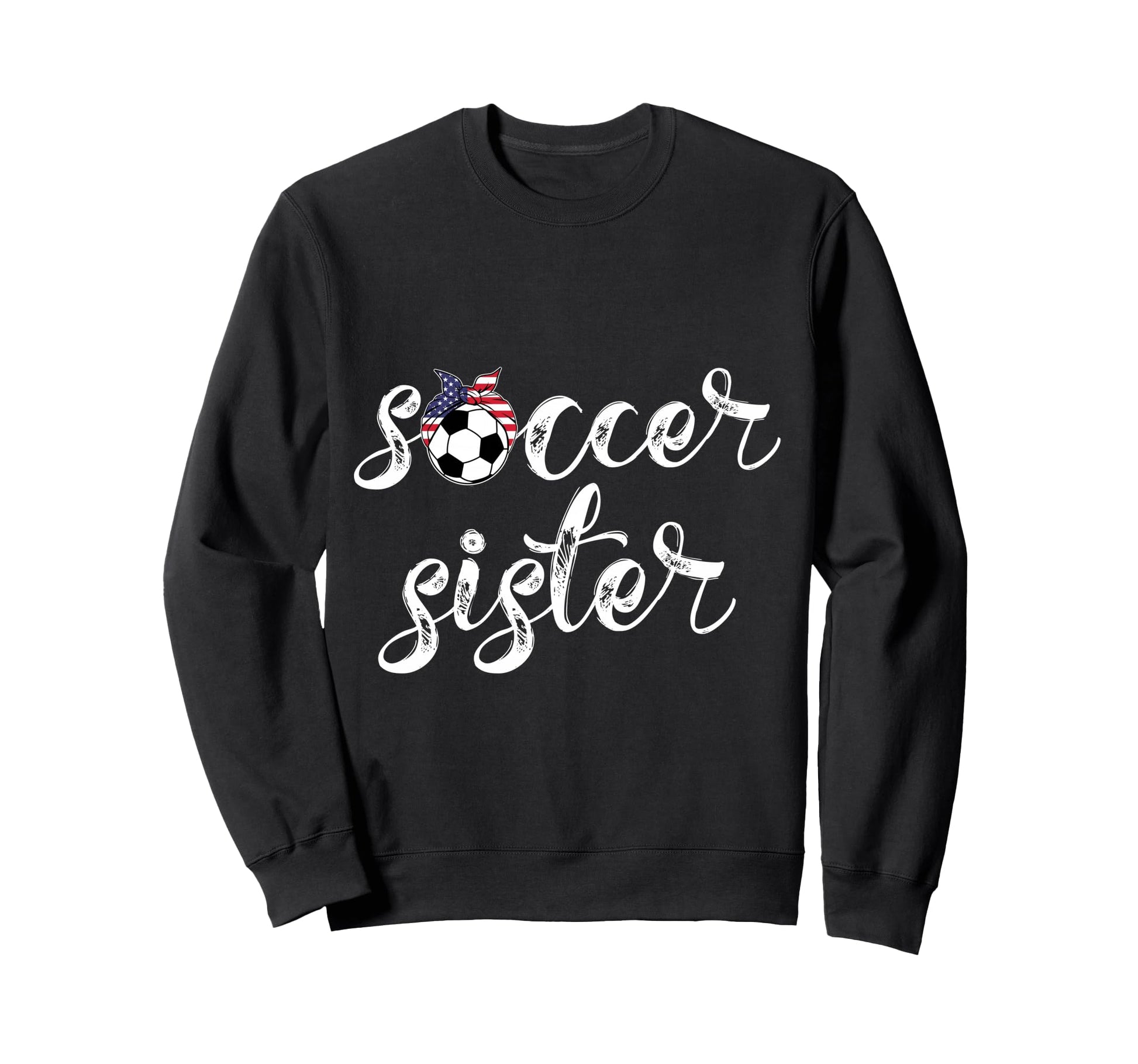 Womens Soccer Player Bandana Ball Sweatshirt - Minimalist Print for Adults - T-Shirt, Sweatshirt, Hoodie