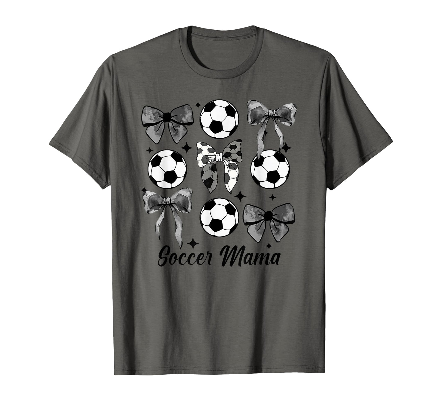 Soccer Mama Coquette Bow Soccer Mom T-Shirt - Fun Novelty Design Men Women - T-Shirt, Sweatshirt, Hoodie