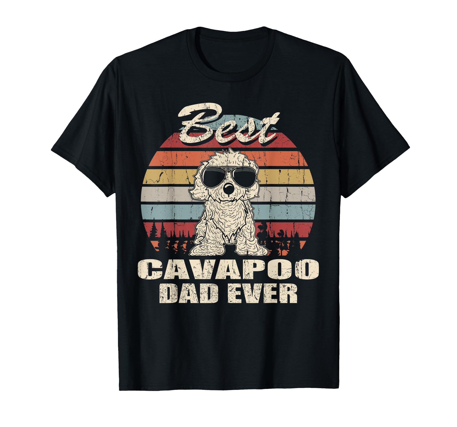 Best Cavapoo Dad Ever Dog Dad T-Shirt - Unique Graphic Unisex - T-Shirt, Sweatshirt, Hoodie