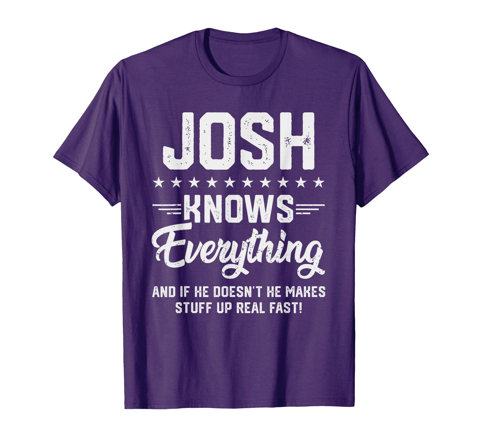 Mens Josh Knows Everything Funny T-Shirt - Casual Everyday Wear for Adults - T-Shirt, Sweatshirt, Hoodie