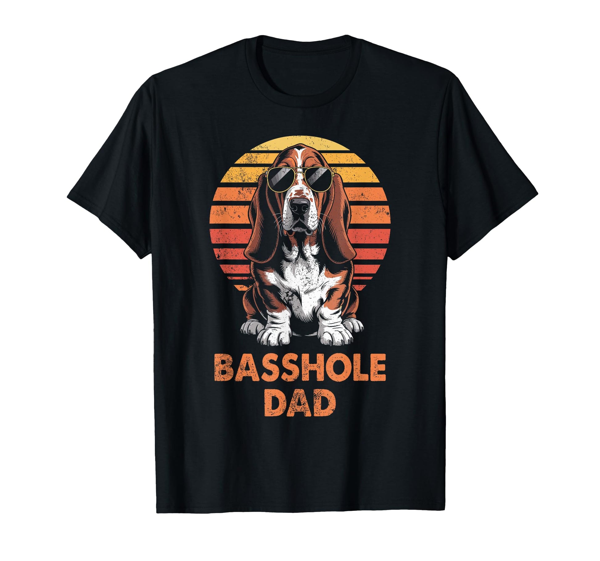 Basset Hound Dad Funny Dog Owner T-Shirt - Trendy Graphic Unisex - T-Shirt, Sweatshirt, Hoodie