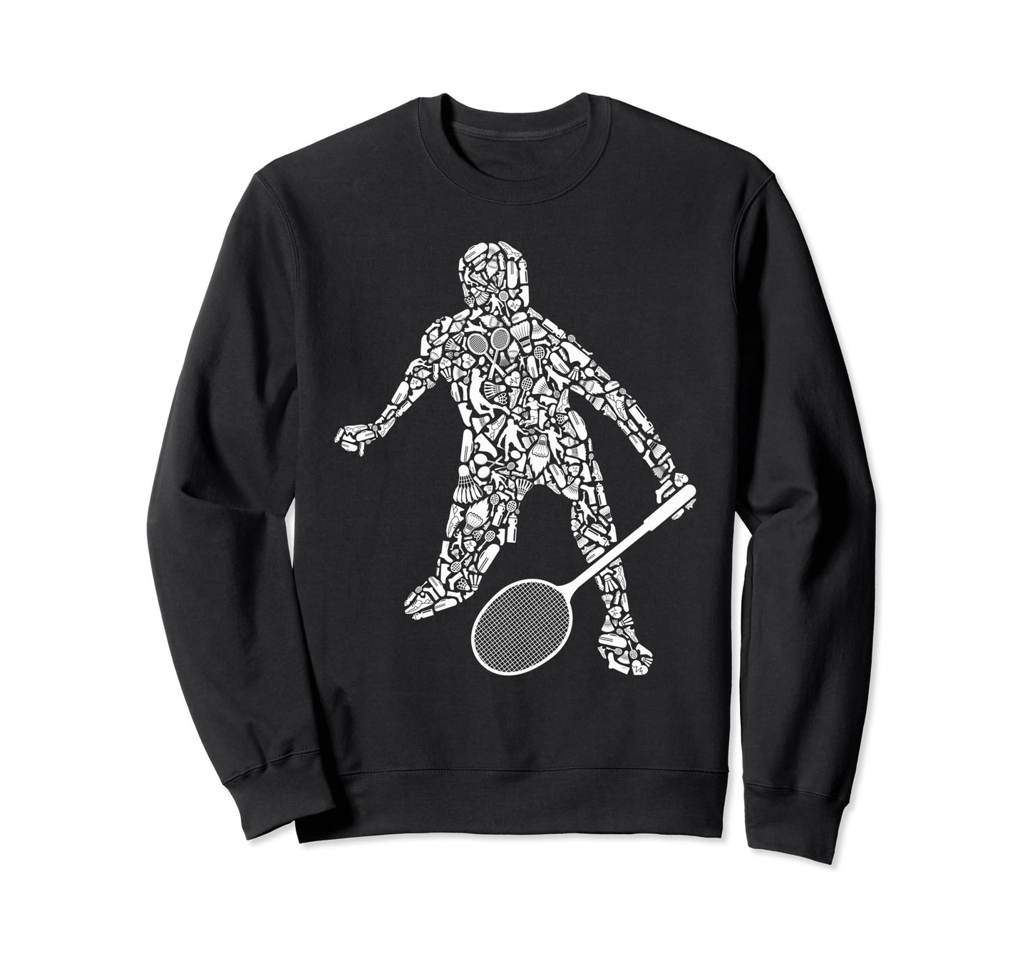 Badminton Player Shuttlecock Dad Sweatshirt - Streetwear Style Men Women - T-Shirt, Sweatshirt, Hoodie