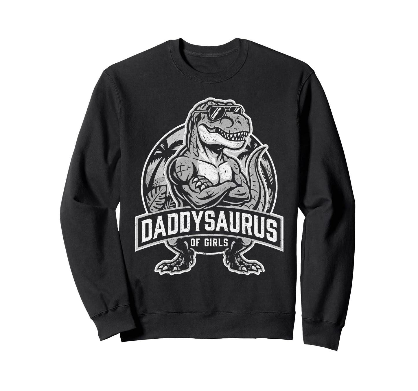 Daddysaurus T Rex Dinosaur Daddy Sweatshirt - Minimalist Print Men Women - T-Shirt, Sweatshirt, Hoodie