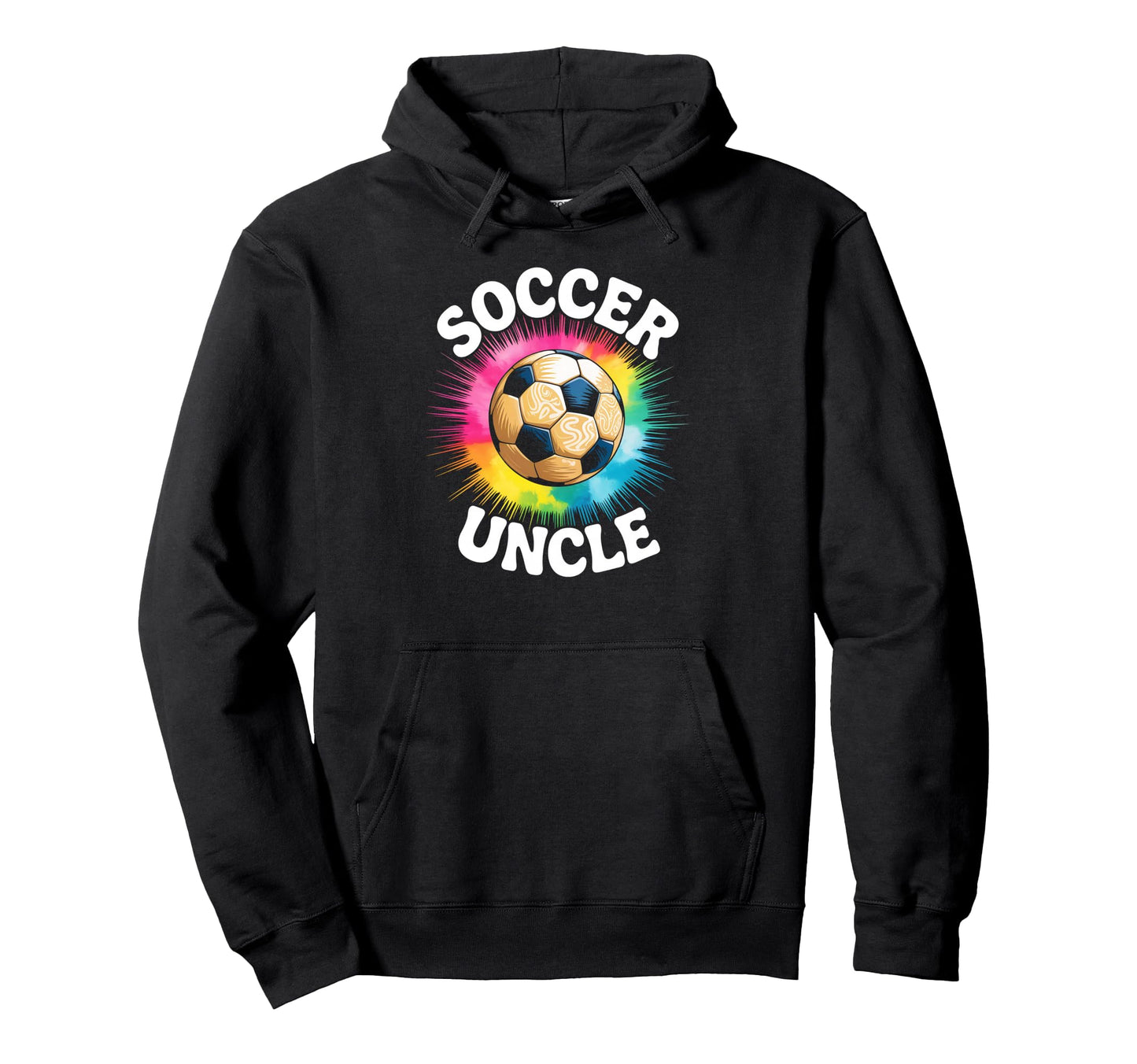 Soccer Uncle Tie Dye Hoodie - Graphic Print Men Women - T-Shirt, Sweatshirt, Hoodie
