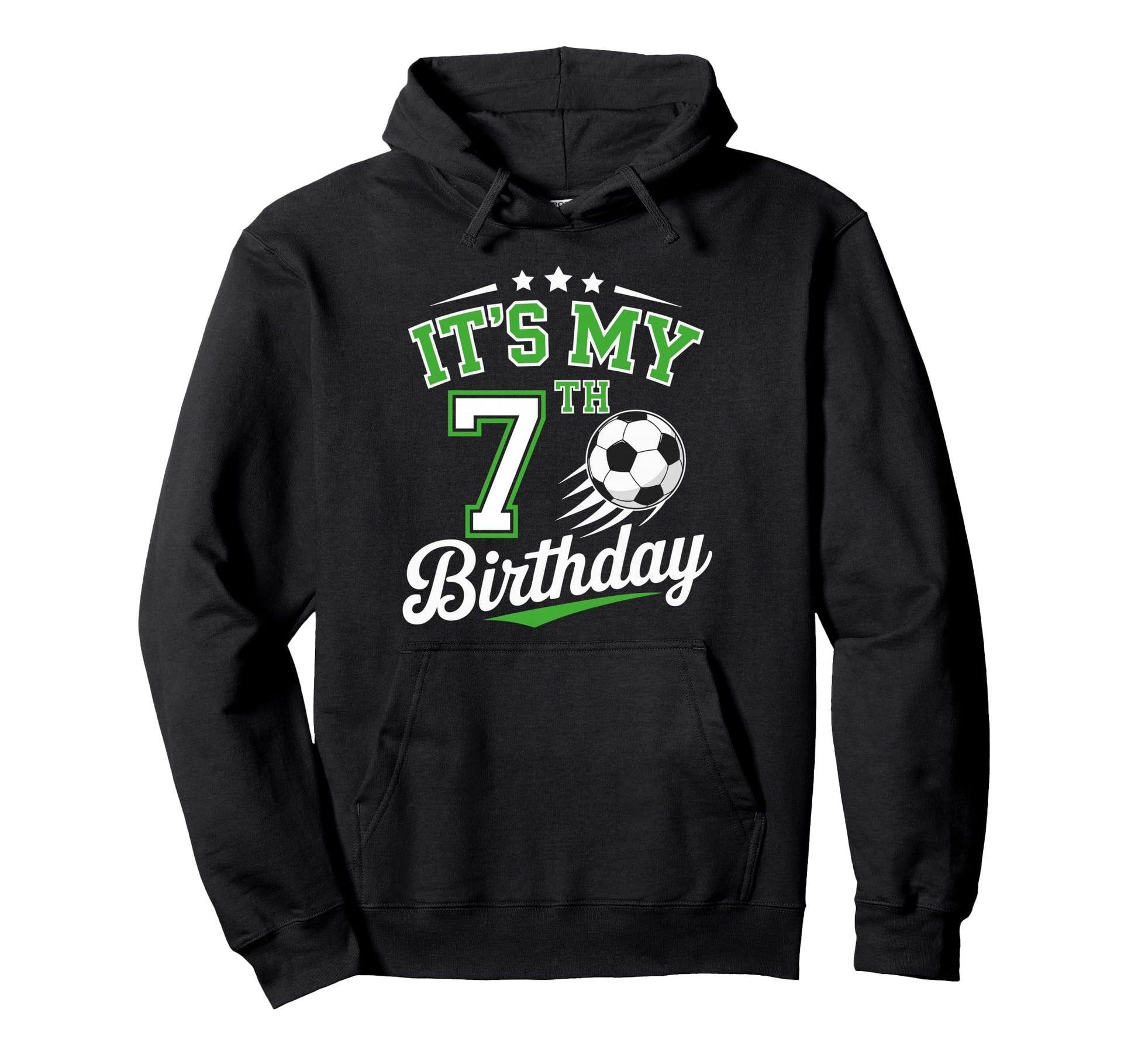 Its My 7Th Birthday Soccer 7 Years Old Hoodie - Unique Graphic for Adults - T-Shirt, Sweatshirt, Hoodie