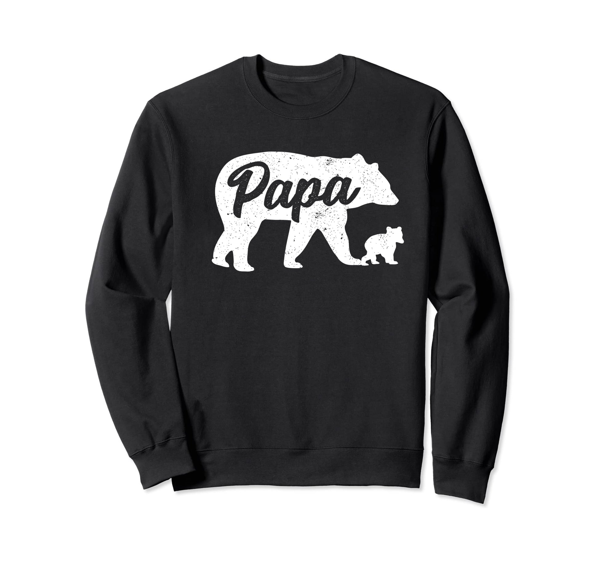Papa Father Bear 1 Cub Fathers Day Sweatshirt - Casual Everyday Wear Unisex - T-Shirt, Sweatshirt, Hoodie