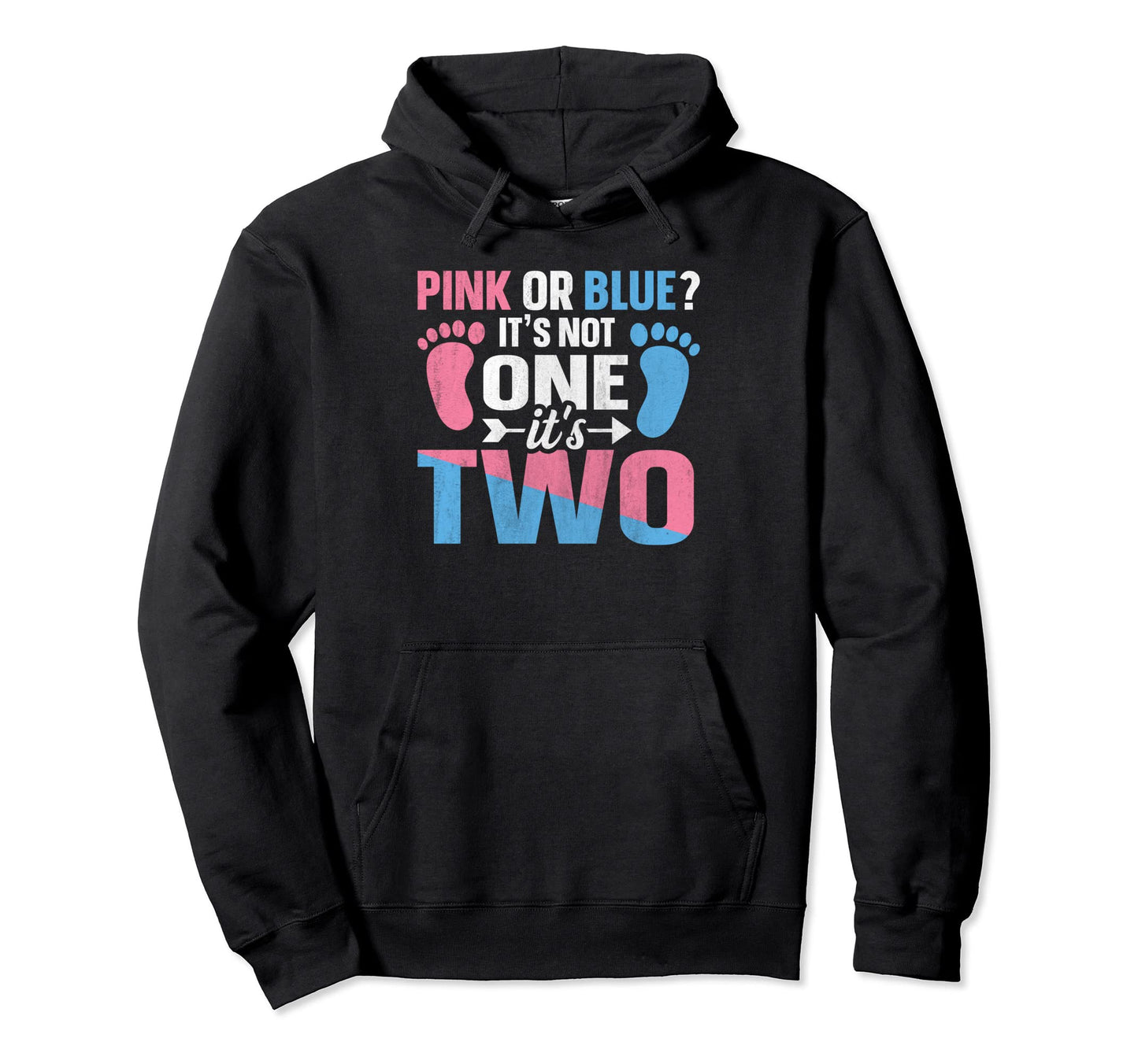Gender Reveal Twins Gender Reveal Mom Hoodie - Trendy Graphic for Adults - T-Shirt, Sweatshirt, Hoodie