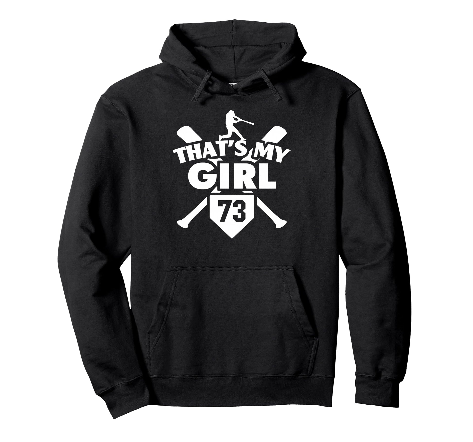 Baseball Mom Dad Thats My 73 Softball Number Hoodie - Graphic Print Unisex - T-Shirt, Sweatshirt, Hoodie
