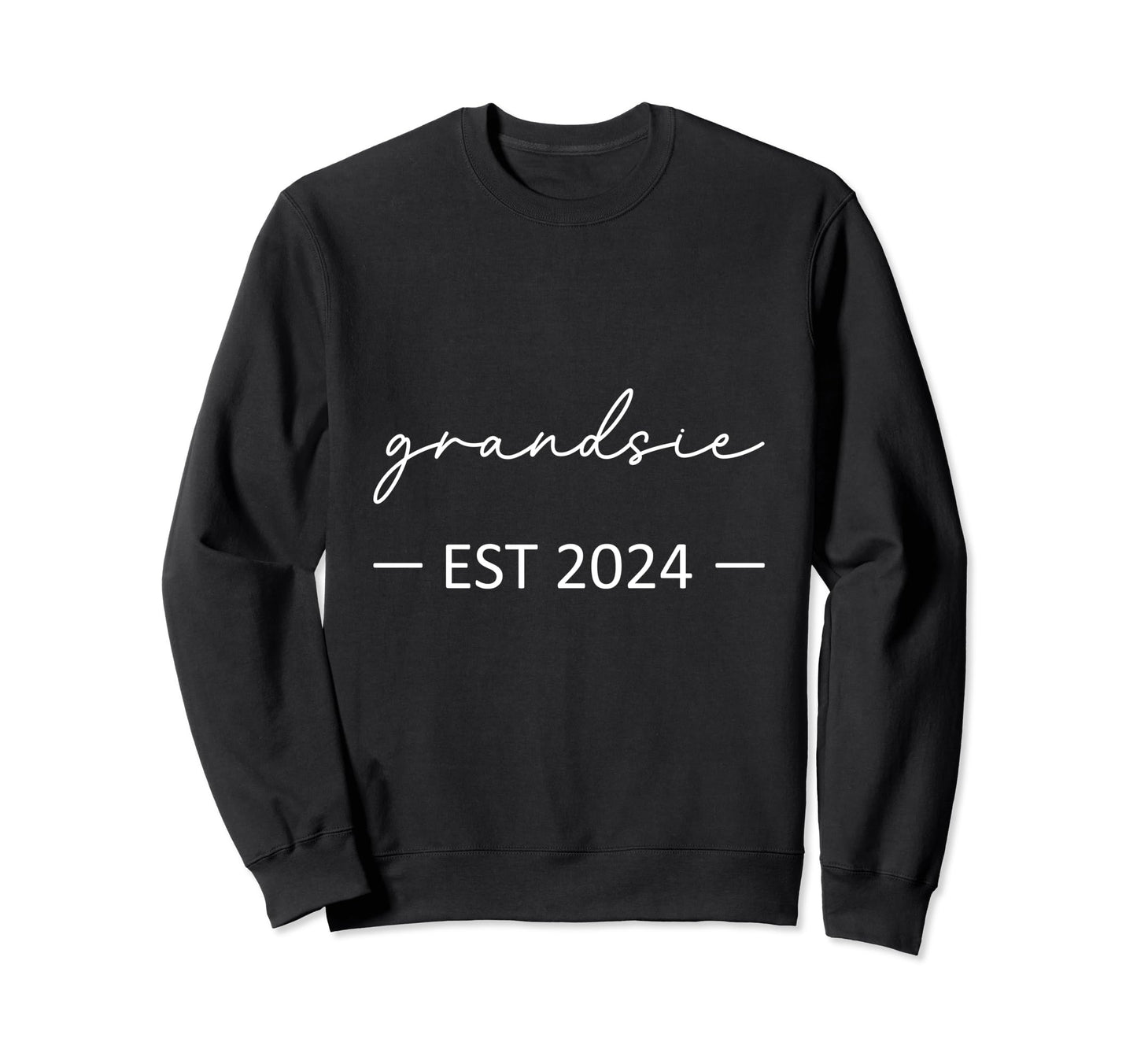 Grandsie Est 2024 New Dad Dad Grandpa Sweatshirt - Novelty Apparel Unisex - T-Shirt, Sweatshirt, Hoodie