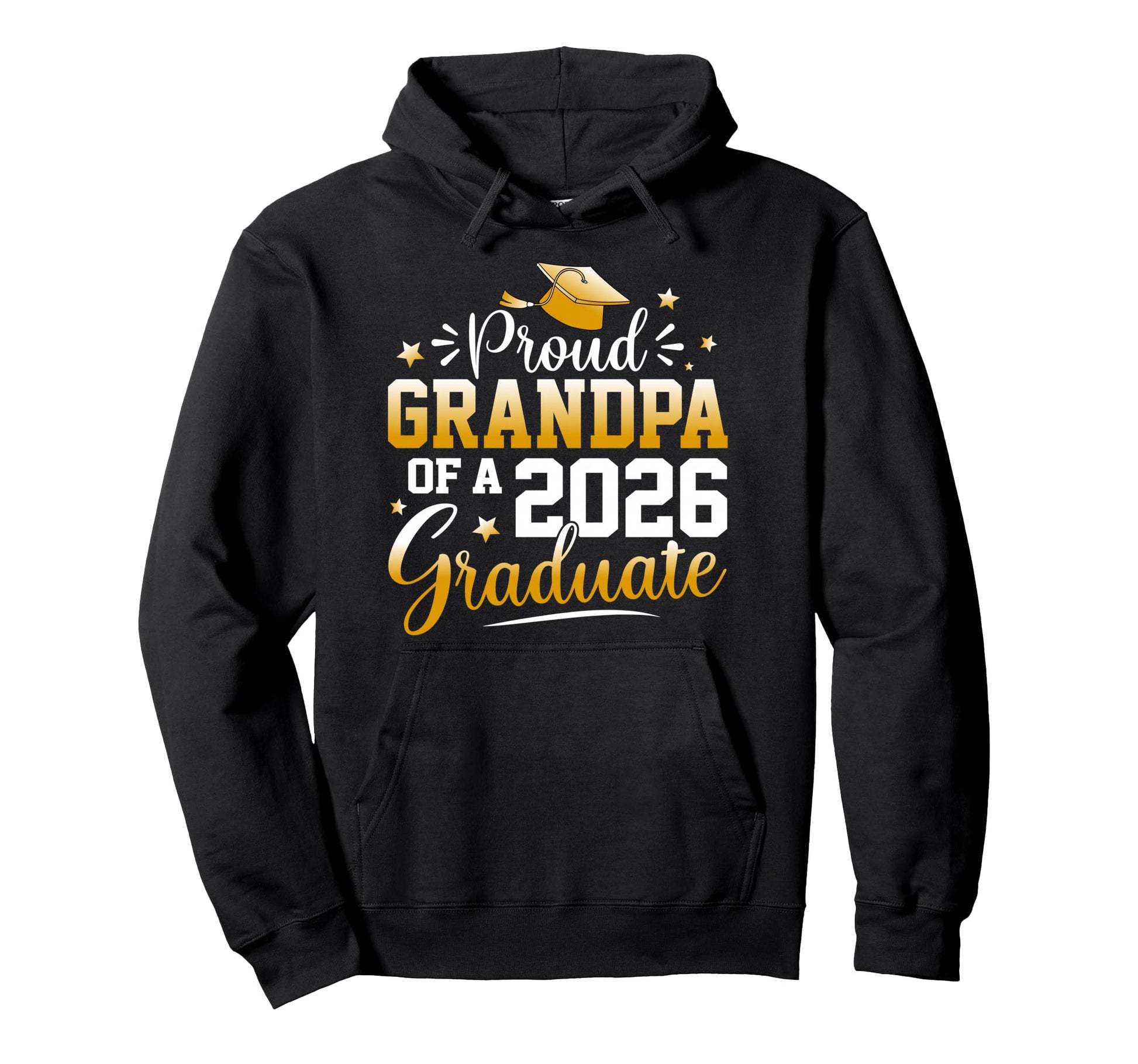 Proud Grandpa 2026 Graduate Senior Hoodie - Custom Art Print Unisex - T-Shirt, Sweatshirt, Hoodie