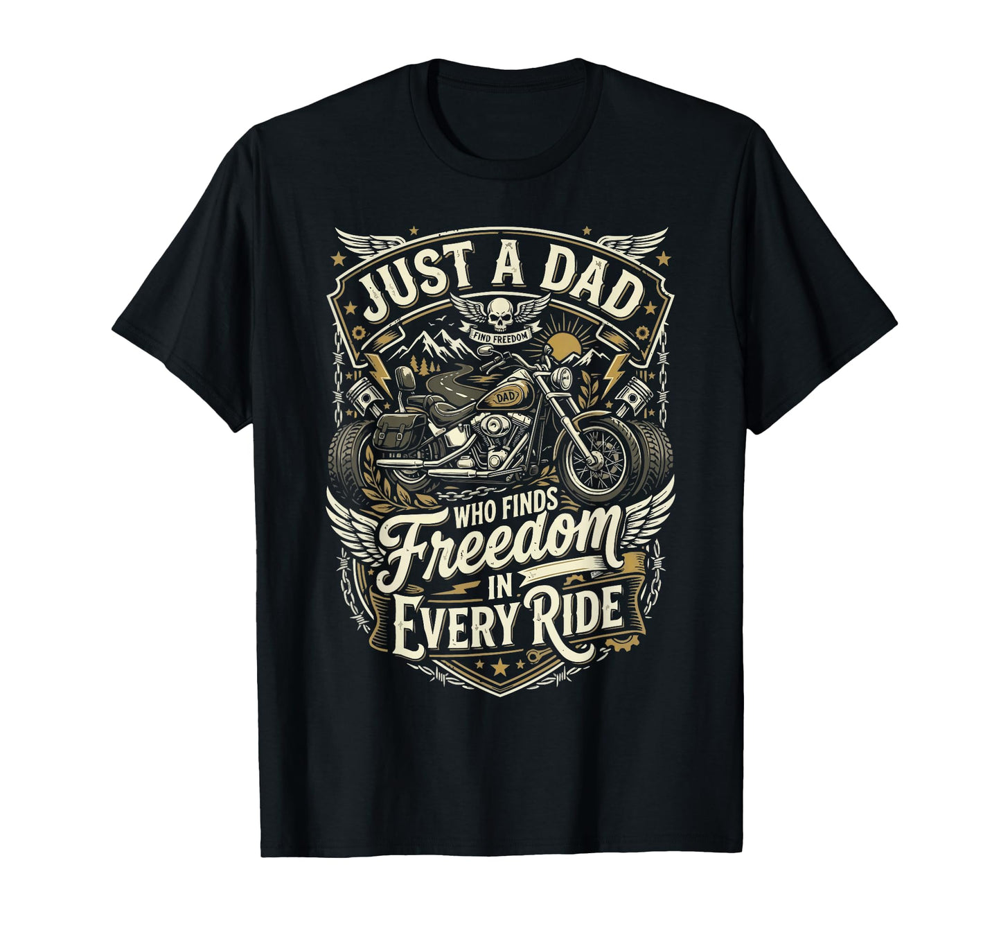 Motorcycle Dad Motorcyle Rider T-Shirt - Fun Novelty Design Men Women - T-Shirt, Sweatshirt, Hoodie