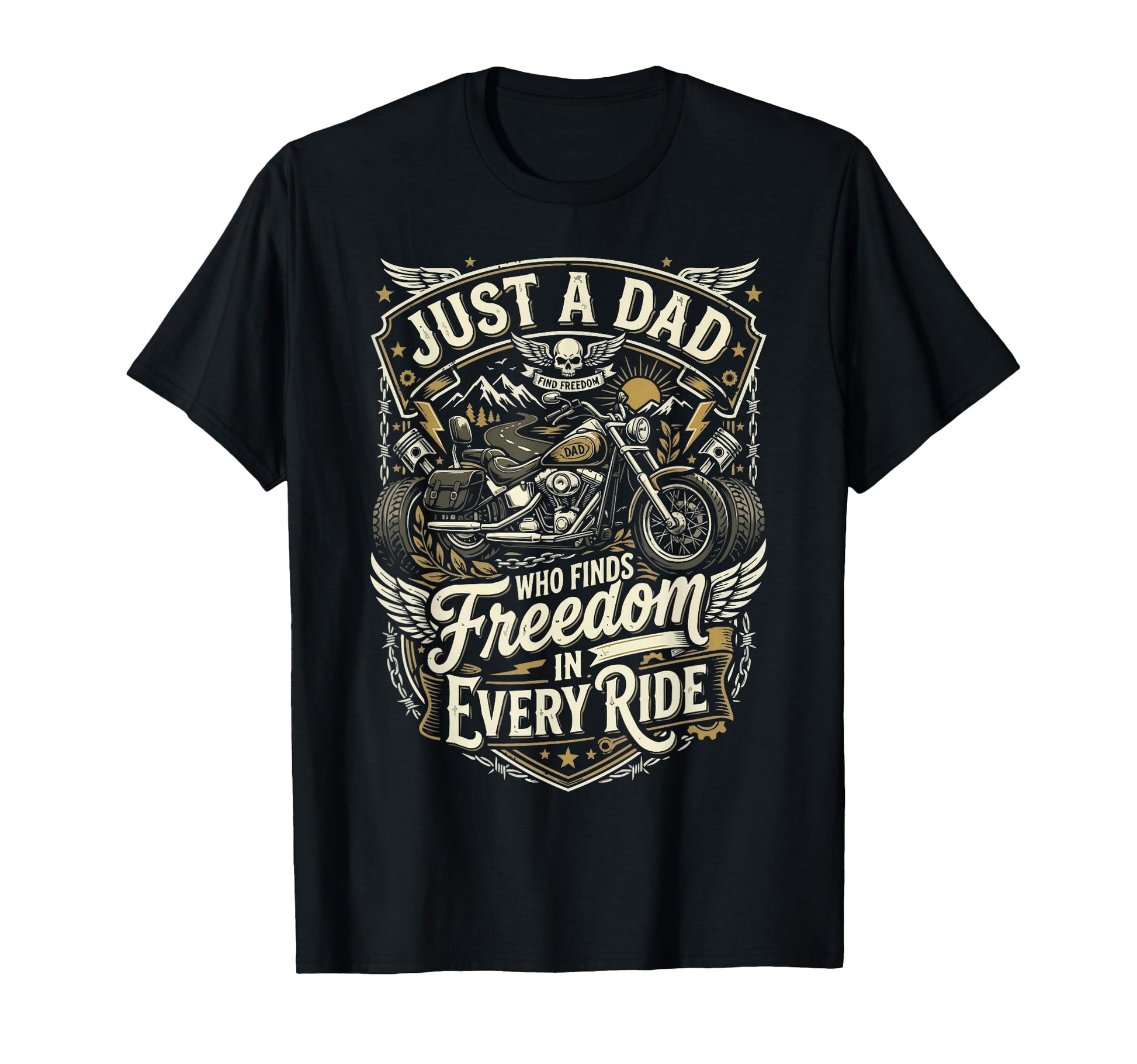Motorcycle Dad Motorcyle Rider T-Shirt - Fun Novelty Design Men Women - T-Shirt, Sweatshirt, Hoodie