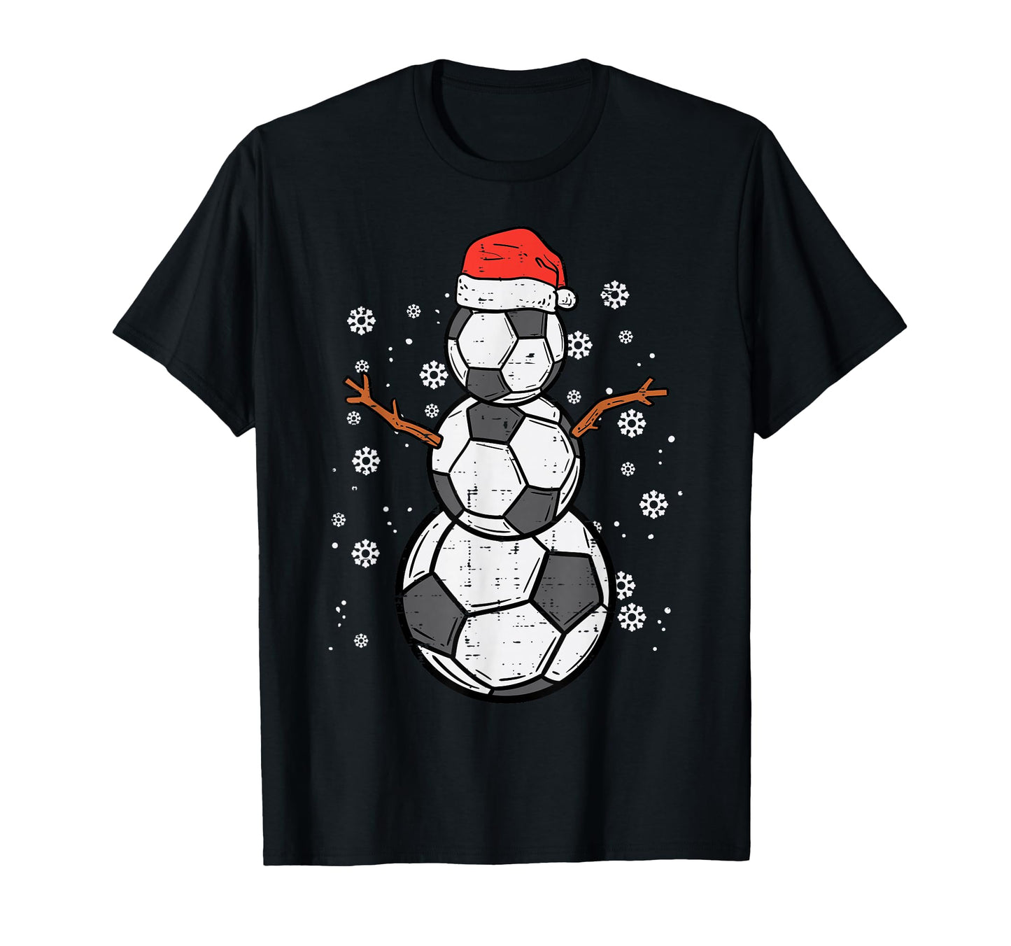 Soccer Snowman Sports T-Shirt - Graphic Print Unisex - T-Shirt, Sweatshirt, Hoodie