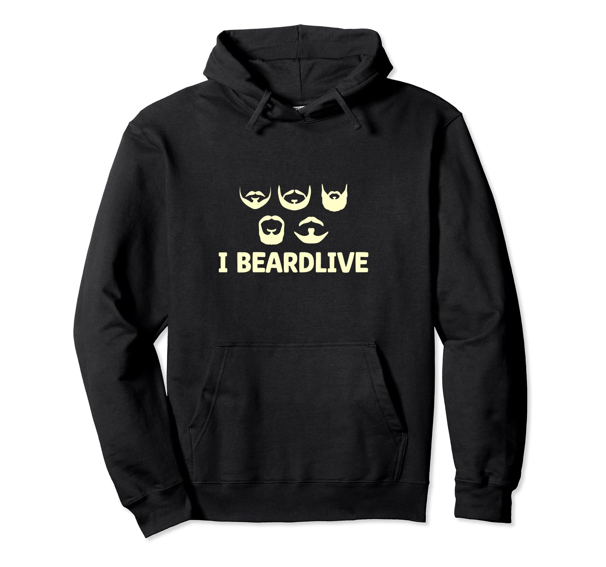 Bearded Guy Funny Beard Lover Mustache I Hoodie - Unique Graphic Men Women - T-Shirt, Sweatshirt, Hoodie