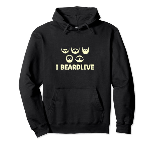 Bearded Guy Funny Beard Lover Mustache I Hoodie - Unique Graphic Men Women - T-Shirt, Sweatshirt, Hoodie