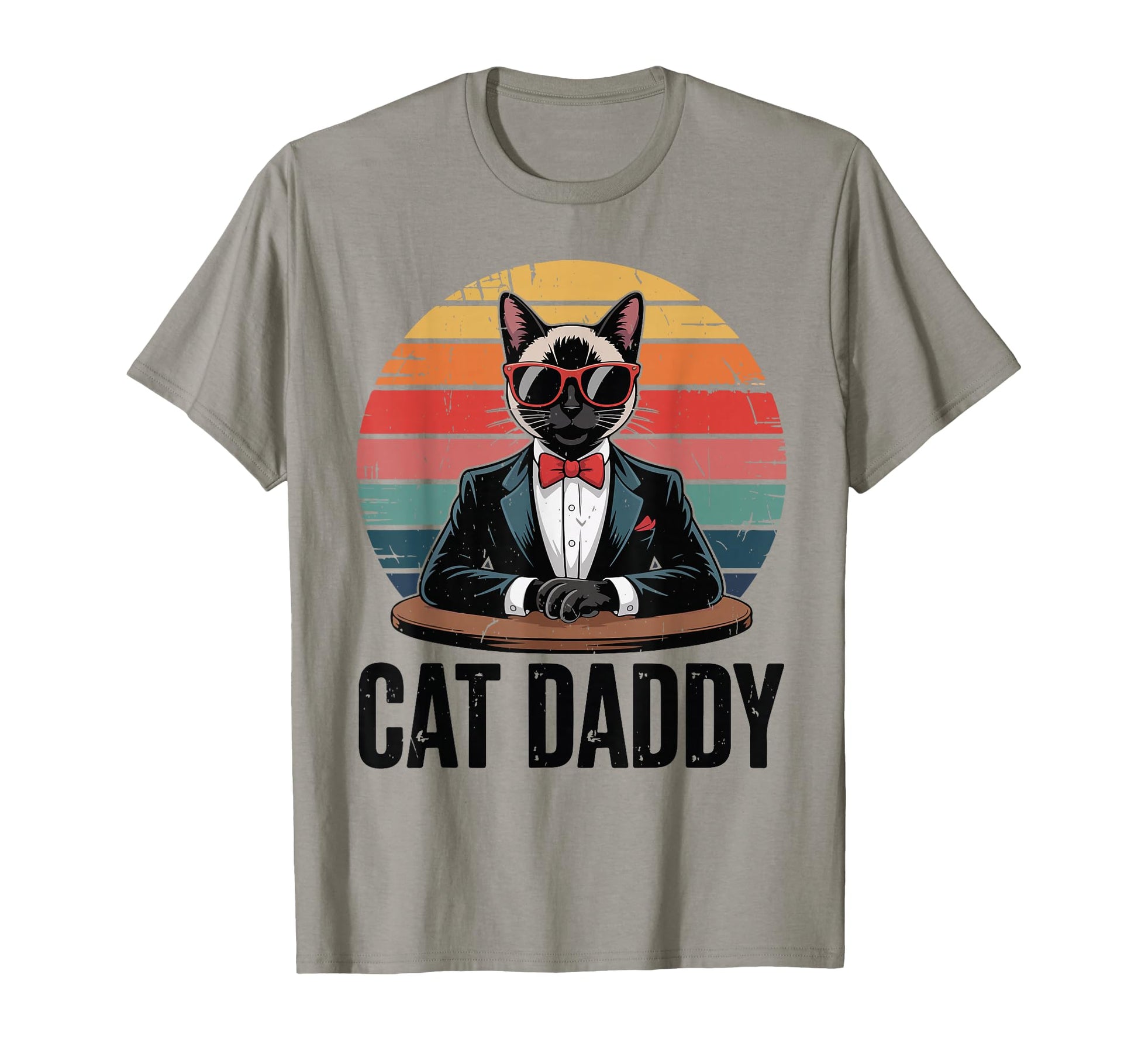 Daddy Siamese Cat Dad Father Day Gift T-Shirt - Trendy Graphic for Adults - T-Shirt, Sweatshirt, Hoodie