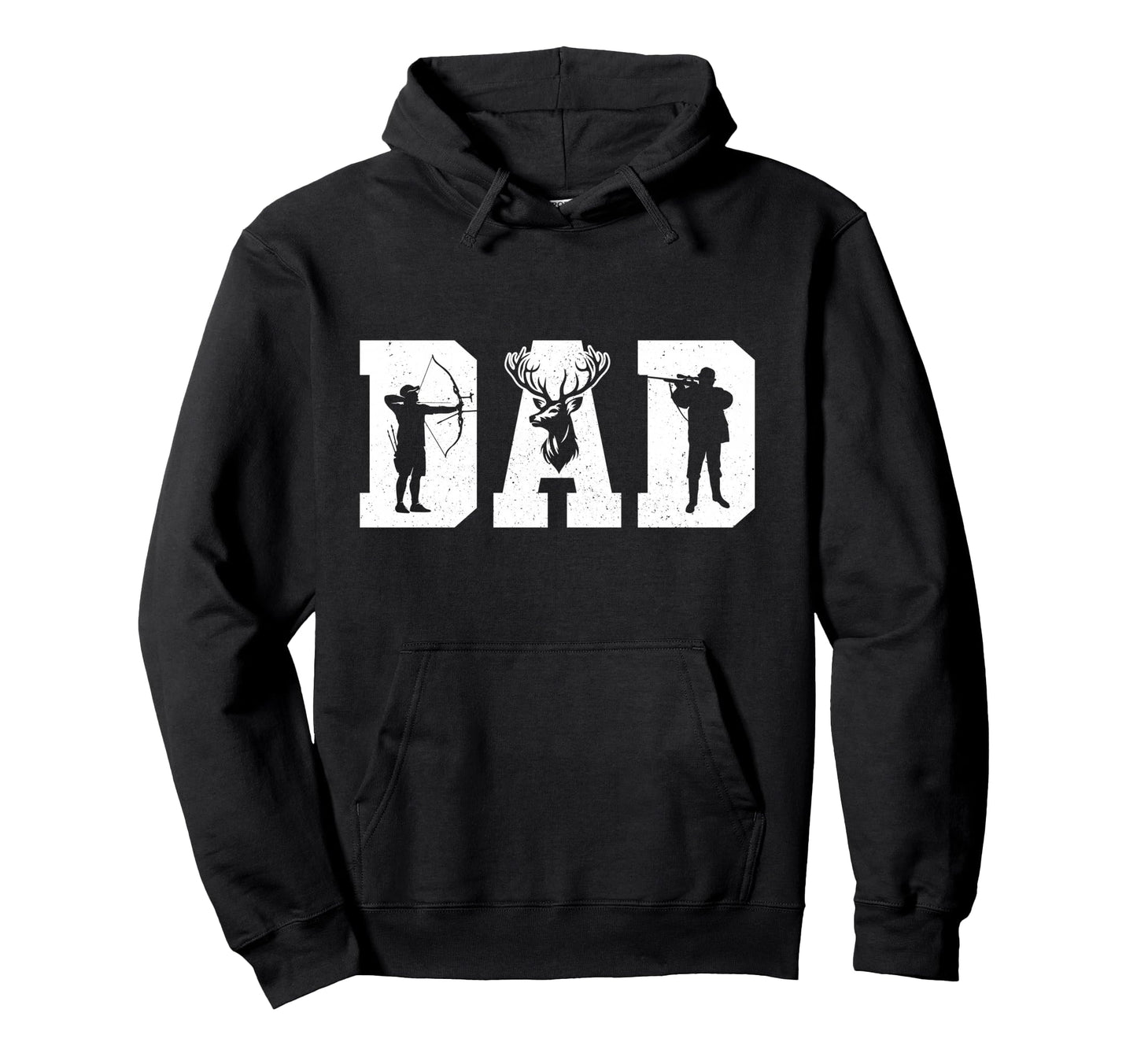 Hunting Dad Deer Hunter Bow Hunting Hoodie - Fun Novelty Design Men Women - T-Shirt, Sweatshirt, Hoodie