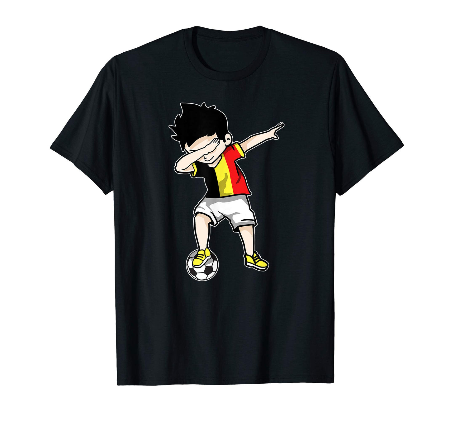 Dabbing Soccer Belgium Football T-Shirt - Novelty Apparel Men Women - T-Shirt, Sweatshirt, Hoodie