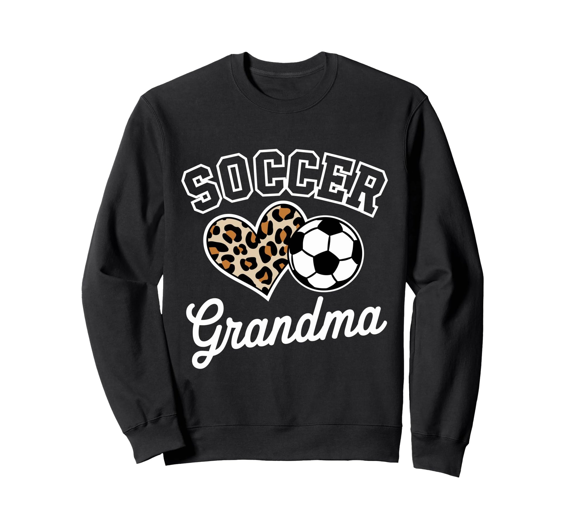 Soccer Grandma Funny Leopard Sweatshirt - Fun Novelty Design for Adults - T-Shirt, Sweatshirt, Hoodie