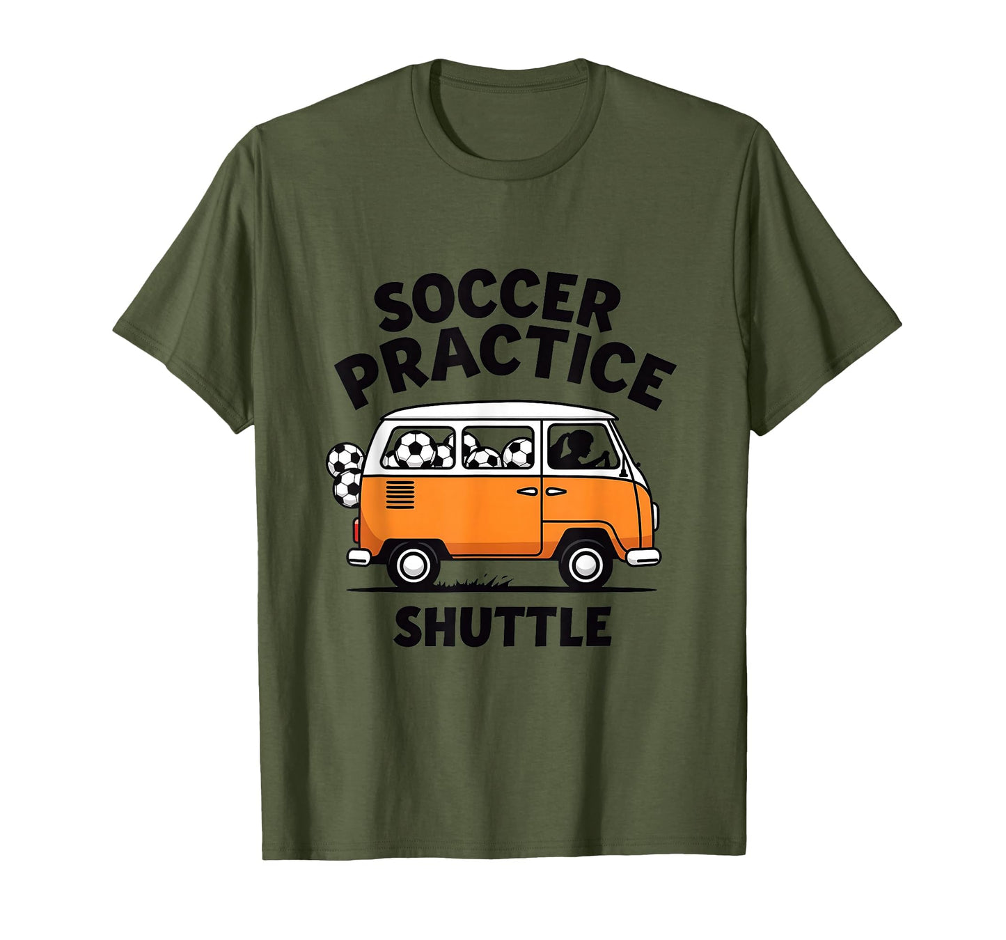 Soccer Practice Shuttle Soccer Mom T-Shirt - Graphic Print for Adults - T-Shirt, Sweatshirt, Hoodie