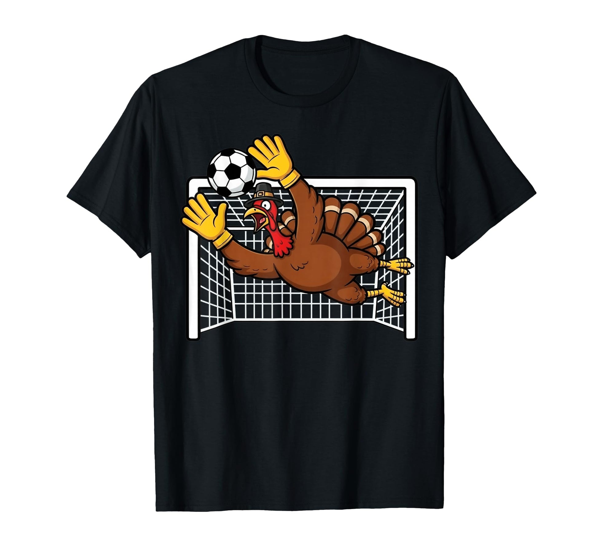 Funny Turkey Soccer Pilgrim T-Shirt - Aesthetic Graphic for Adults - T-Shirt, Sweatshirt, Hoodie