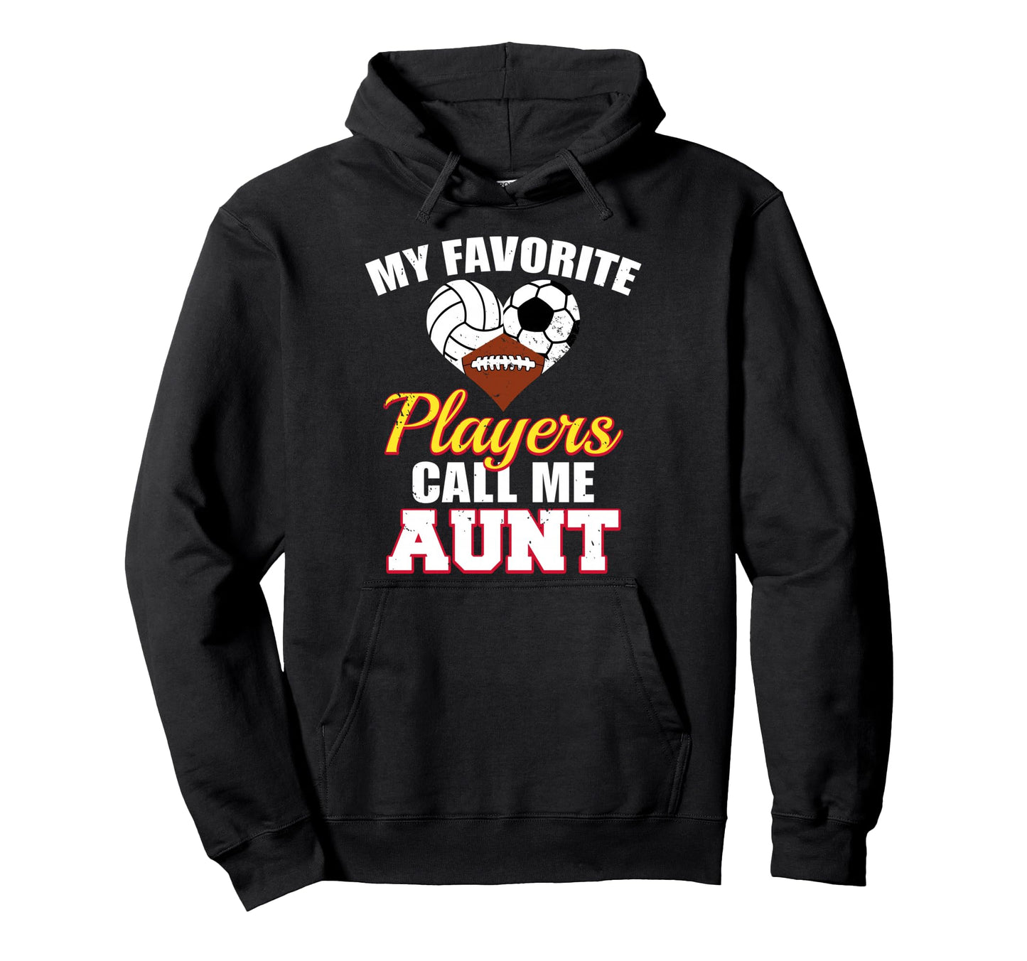 My Favorite Volleyball Soccer Football Hoodie - Unique Graphic for Adults - T-Shirt, Sweatshirt, Hoodie