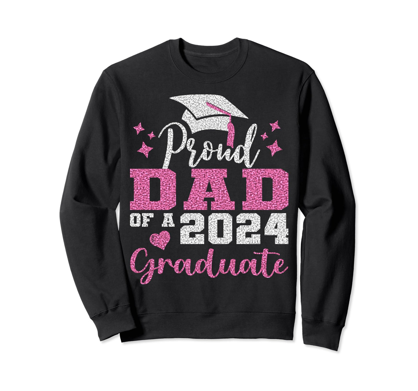 Super Proud Dad 2024 Graduate Awesome Sweatshirt - Minimalist Print Unisex - T-Shirt, Sweatshirt, Hoodie