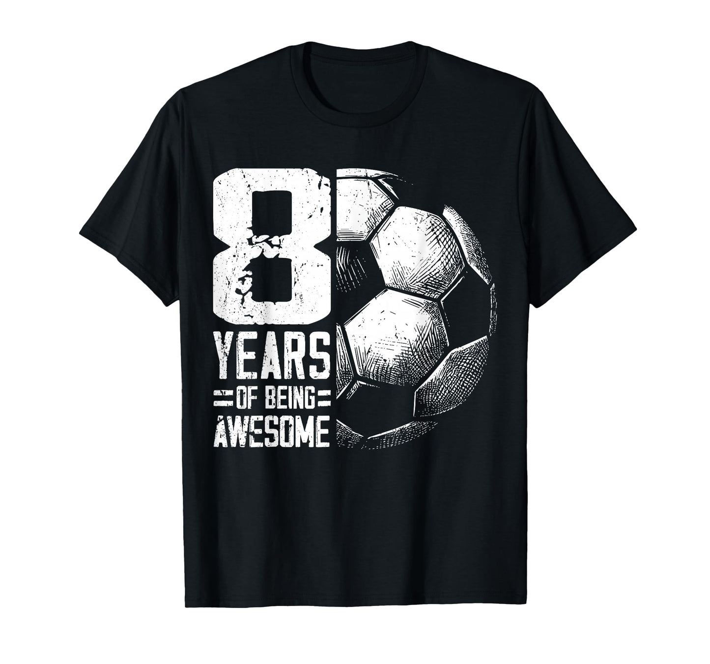 8Th Birthday Soccer Player Football 8 T-Shirt - Custom Art Print Unisex - T-Shirt, Sweatshirt, Hoodie