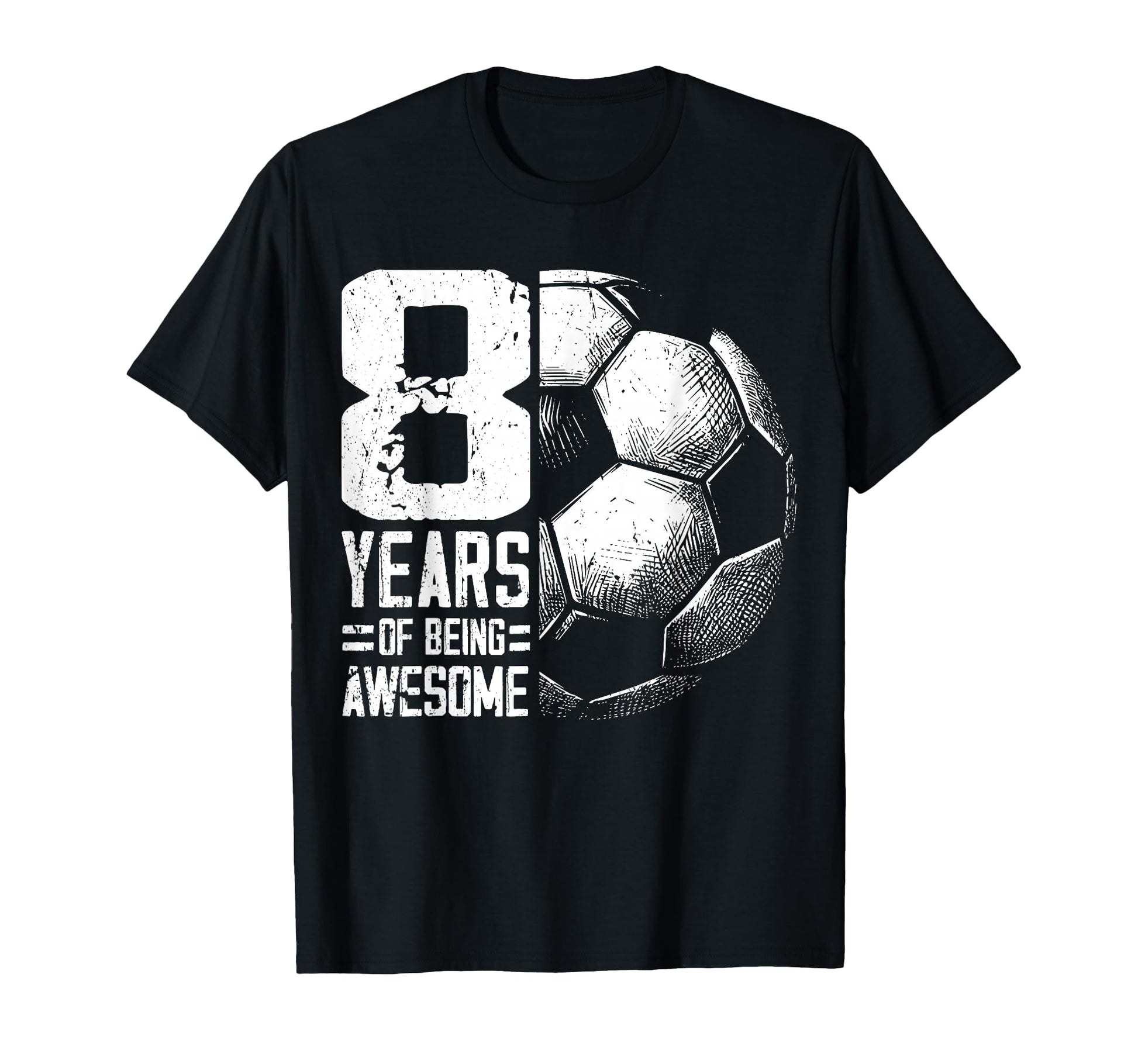 8Th Birthday Soccer Player Football 8 T-Shirt - Custom Art Print Unisex - T-Shirt, Sweatshirt, Hoodie