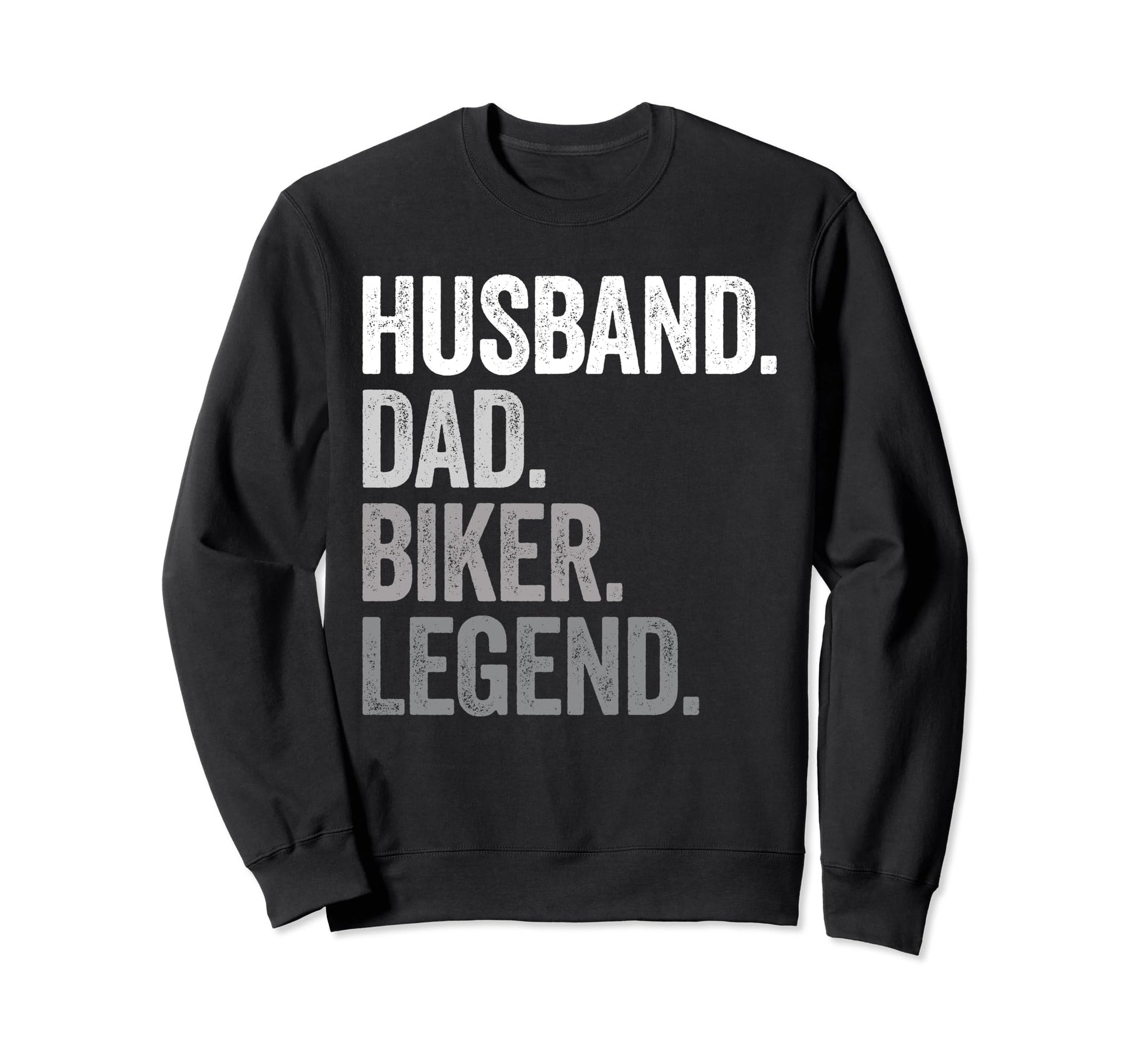 Husband Dad Biker Funny Sweatshirt - Aesthetic Graphic for Adults - T-Shirt, Sweatshirt, Hoodie