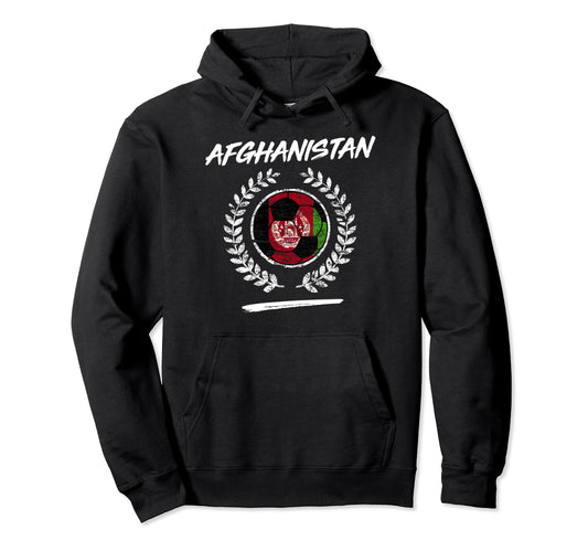 Afghanistan Flag Afghan Soccer Team Hoodie - Aesthetic Graphic Unisex - T-Shirt, Sweatshirt, Hoodie