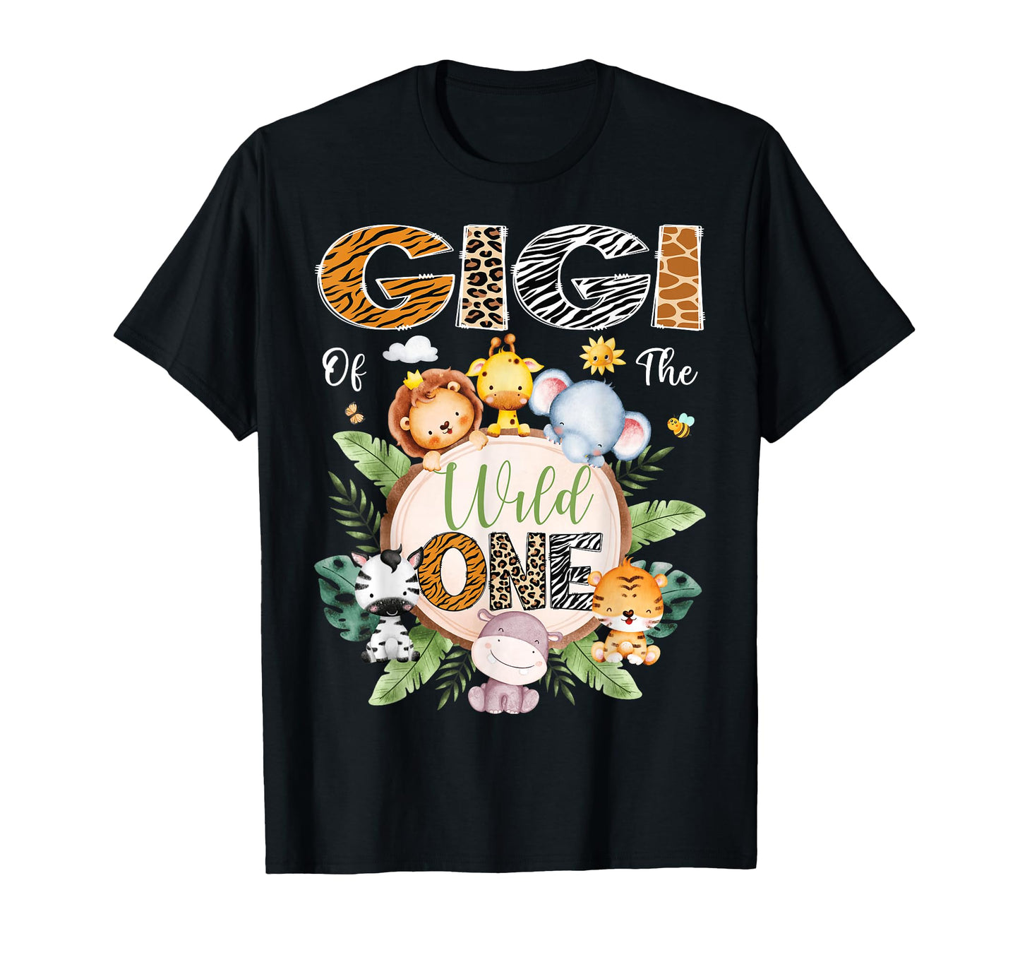 Gigi Wild One 1St Birthday Safari T-Shirt - Minimalist Print for Adults - T-Shirt, Sweatshirt, Hoodie