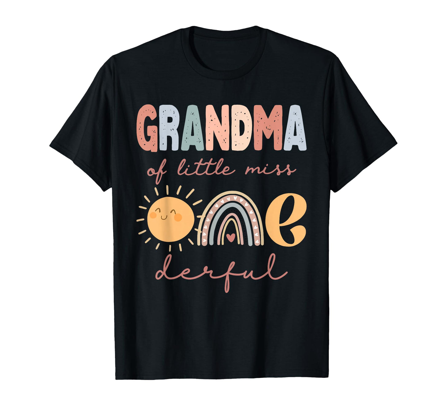 Grandma Little Miss Onederful First T-Shirt - Graphic Print Men Women - T-Shirt, Sweatshirt, Hoodie