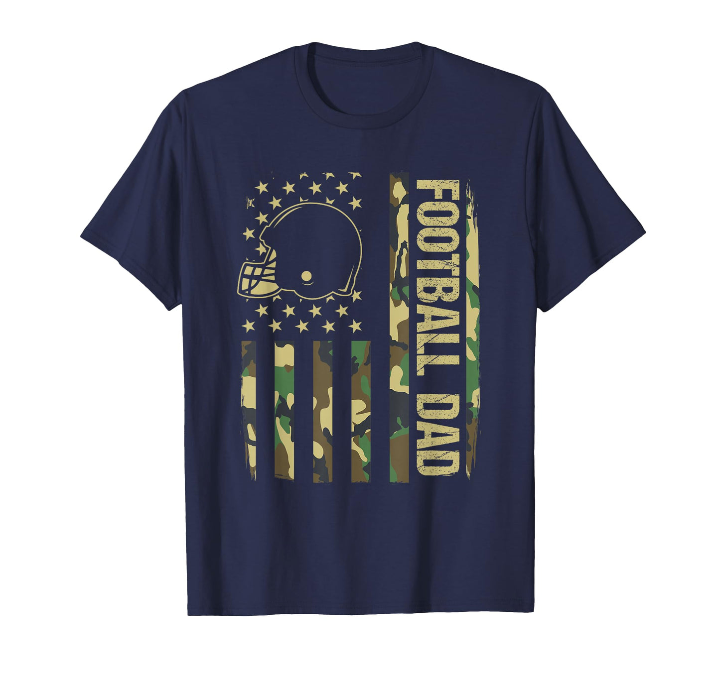 Football Dad Camouflage American Flag T-Shirt - Novelty Apparel Unisex - T-Shirt, Sweatshirt, Hoodie