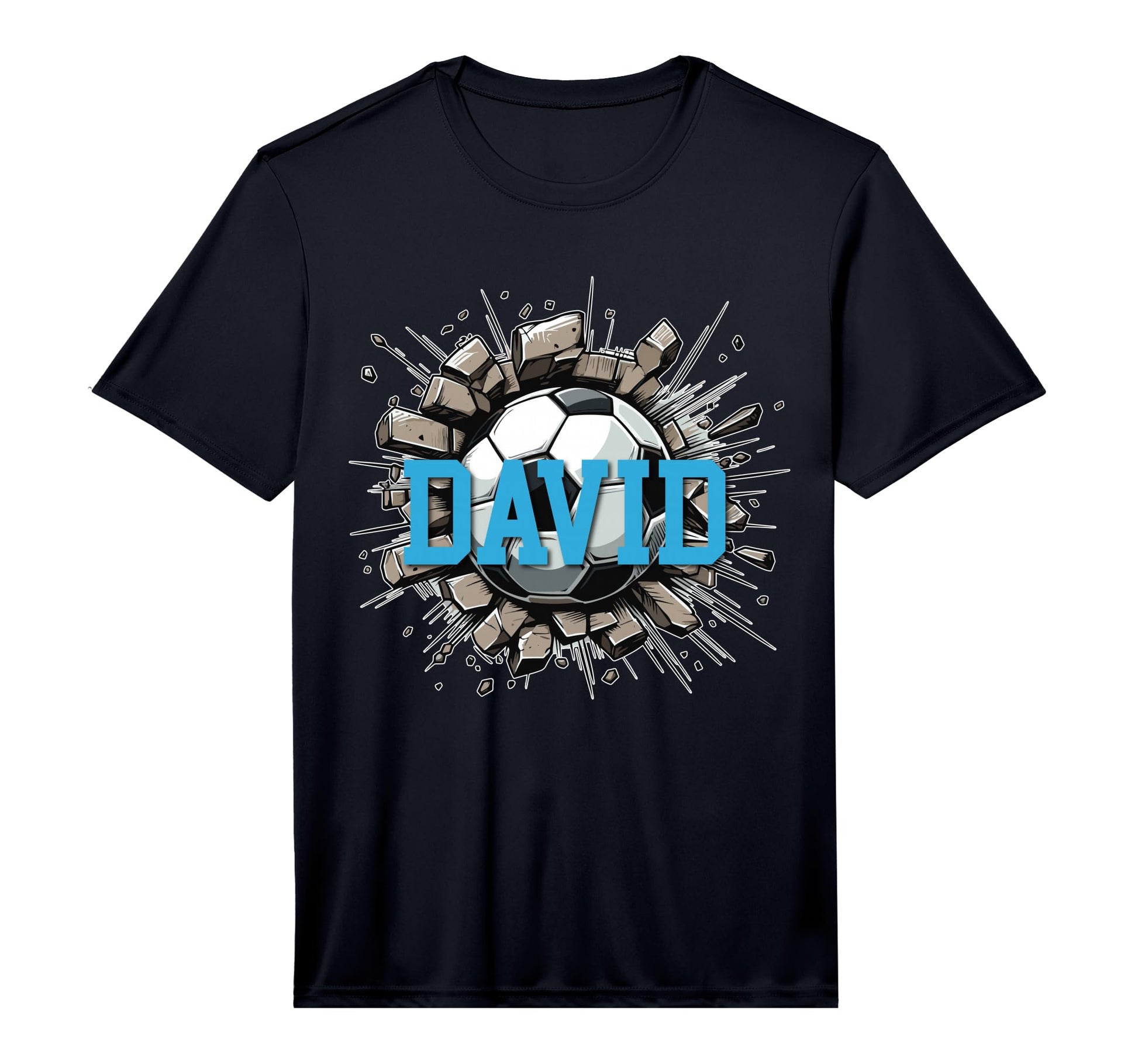 David Soccer Custom Name Performance T-Shirt - Fun Novelty Design Unisex - T-Shirt, Sweatshirt, Hoodie