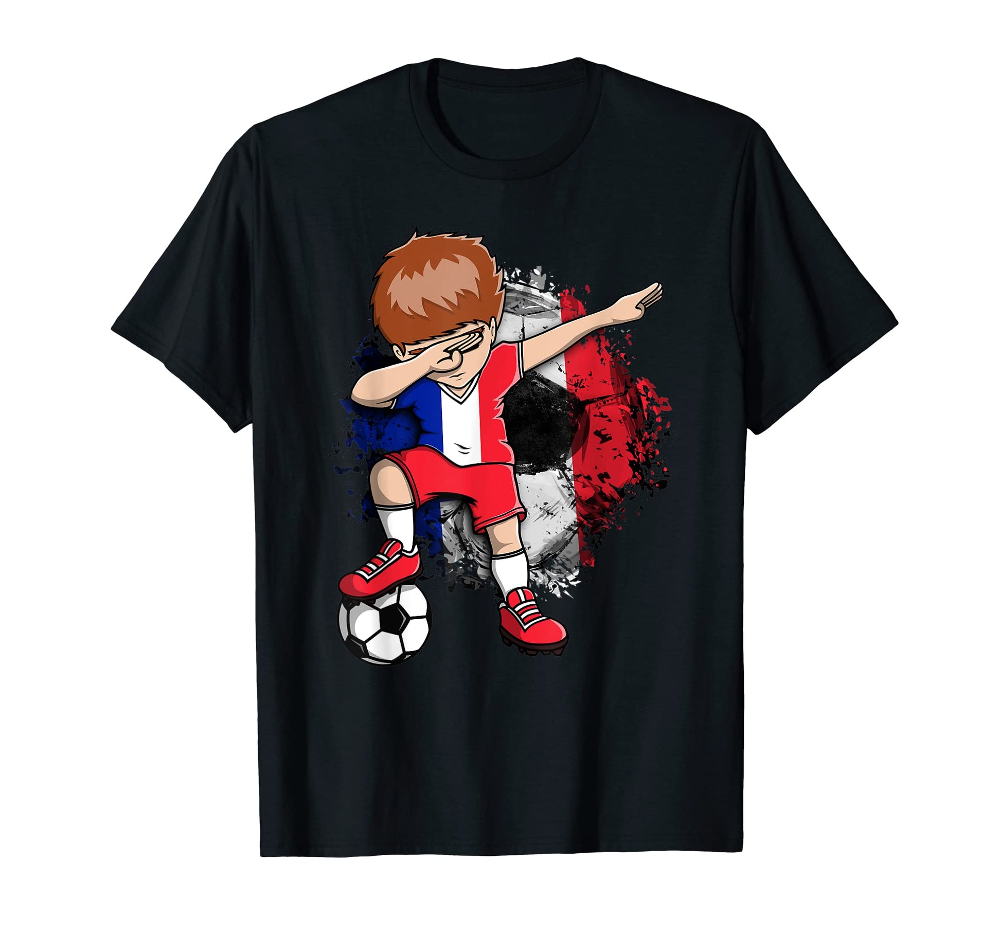 Dabbing Soccer France Jersey French T-Shirt - Graphic Print Unisex - T-Shirt, Sweatshirt, Hoodie