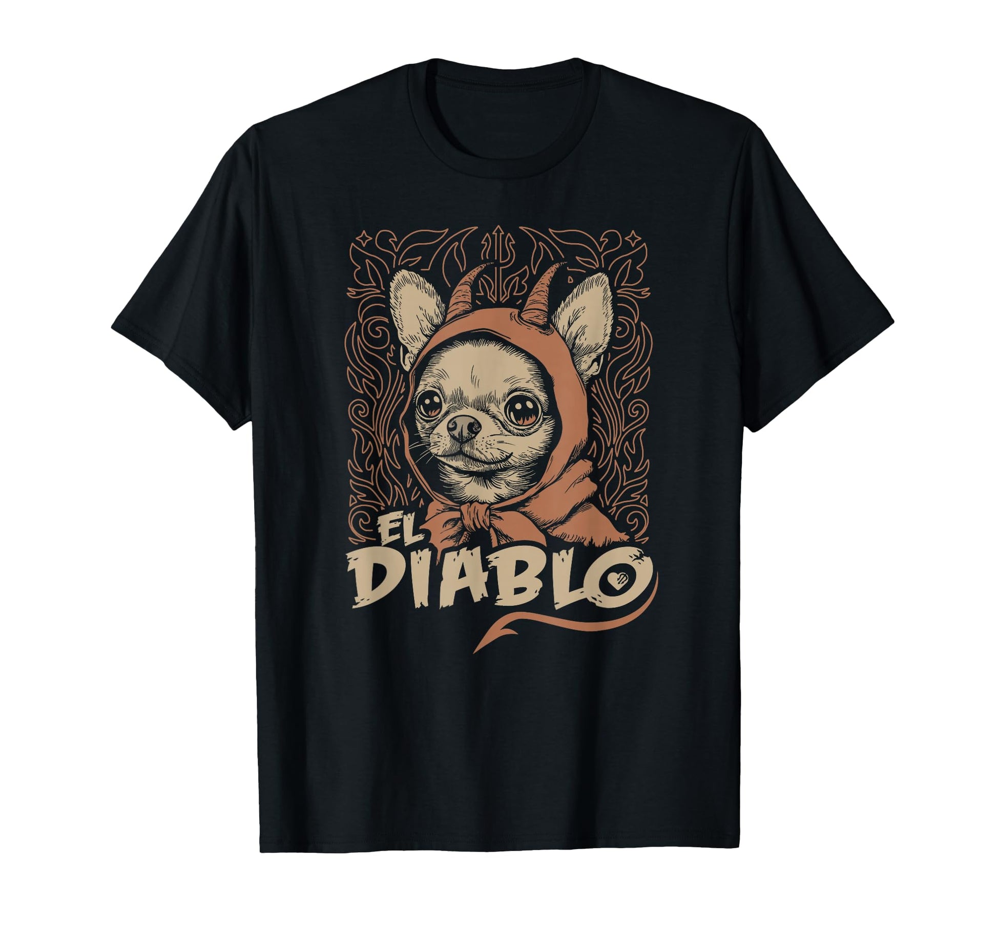 Funny Chihuahua El Diablo Little T-Shirt - Custom Art Print Men Women - T-Shirt, Sweatshirt, Hoodie