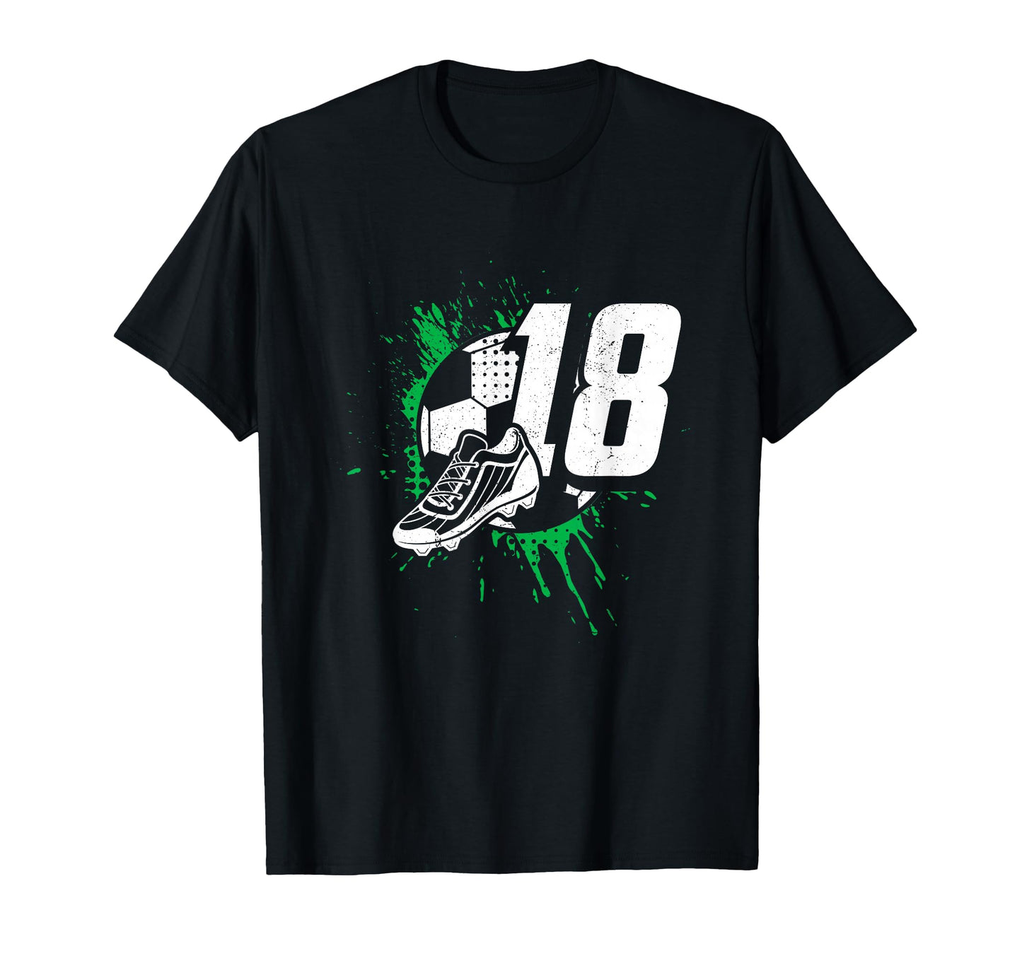 18Th Birthday Soccer Player T-Shirt - Aesthetic Graphic for Adults - T-Shirt, Sweatshirt, Hoodie