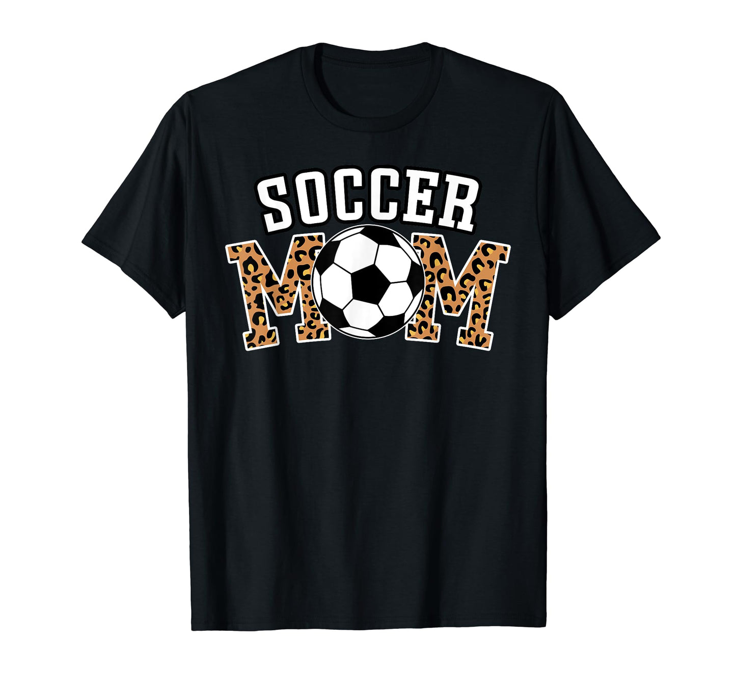 Leopard Soccer Mom Mom Who Love Soccer T-Shirt - Unique Graphic Unisex - T-Shirt, Sweatshirt, Hoodie
