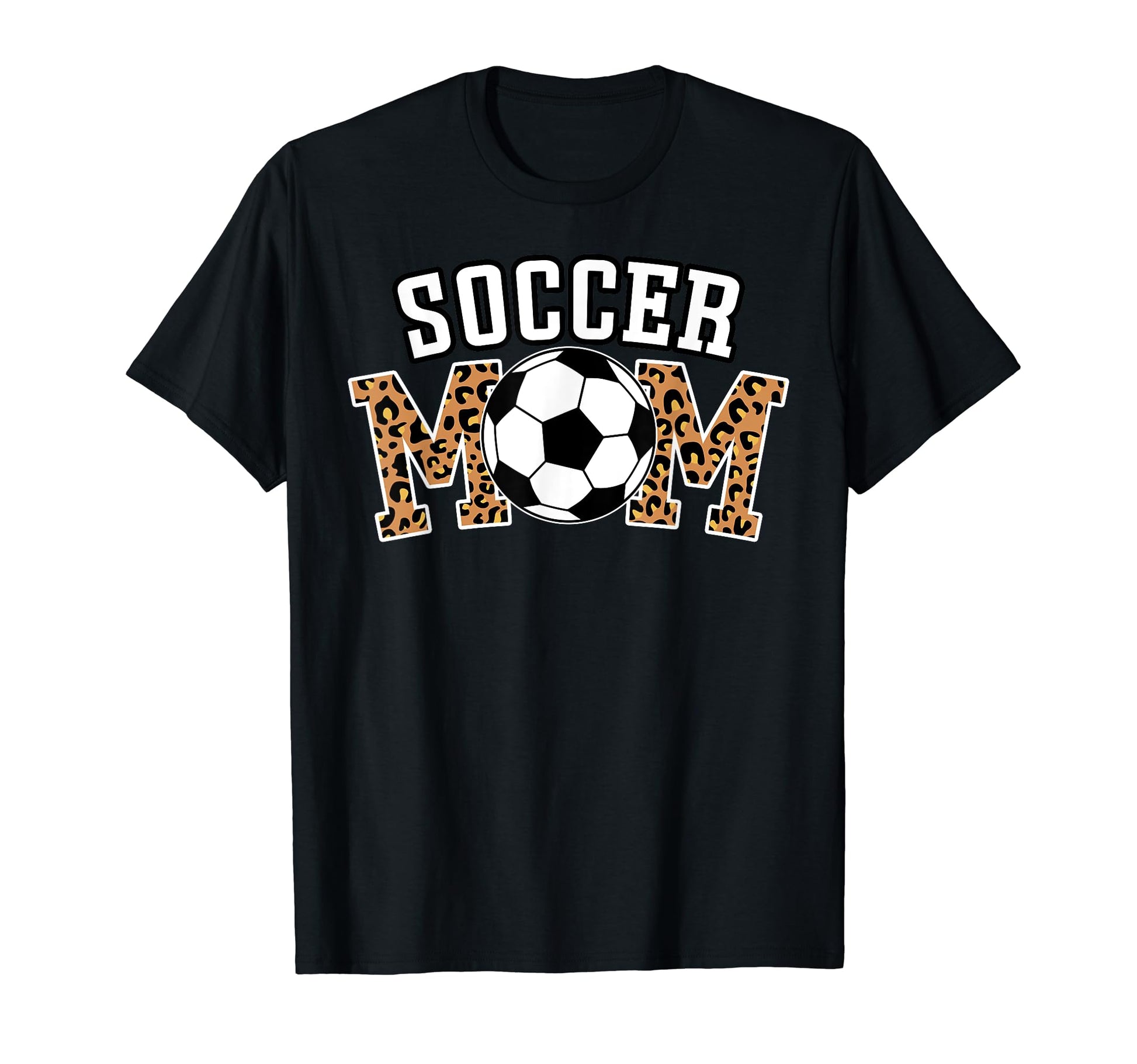 Leopard Soccer Mom Mom Who Love Soccer T-Shirt - Unique Graphic Unisex - T-Shirt, Sweatshirt, Hoodie