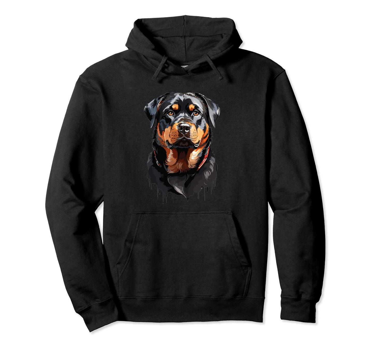 Rottweiler Face Rottie Dad Mens Hoodie - Casual Everyday Wear for Adults - T-Shirt, Sweatshirt, Hoodie
