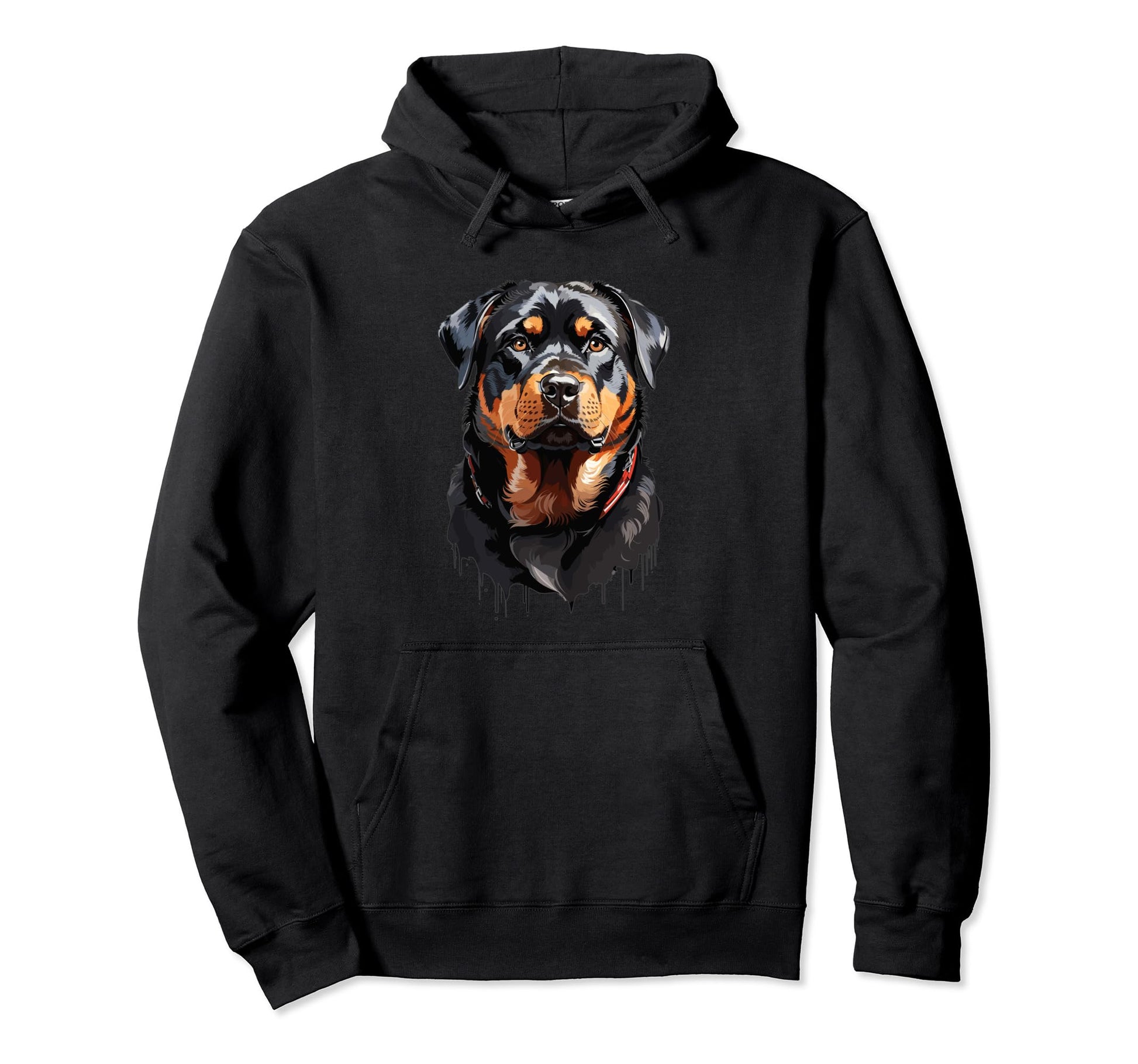 Rottweiler Face Rottie Dad Mens Hoodie - Casual Everyday Wear for Adults - T-Shirt, Sweatshirt, Hoodie