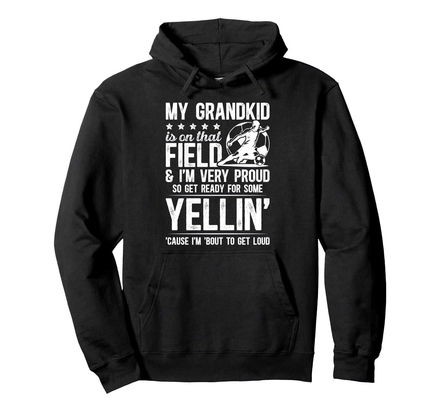 Very Proud Soccer Grandpa Soccer Player Hoodie - Graphic Print for Adults - T-Shirt, Sweatshirt, Hoodie