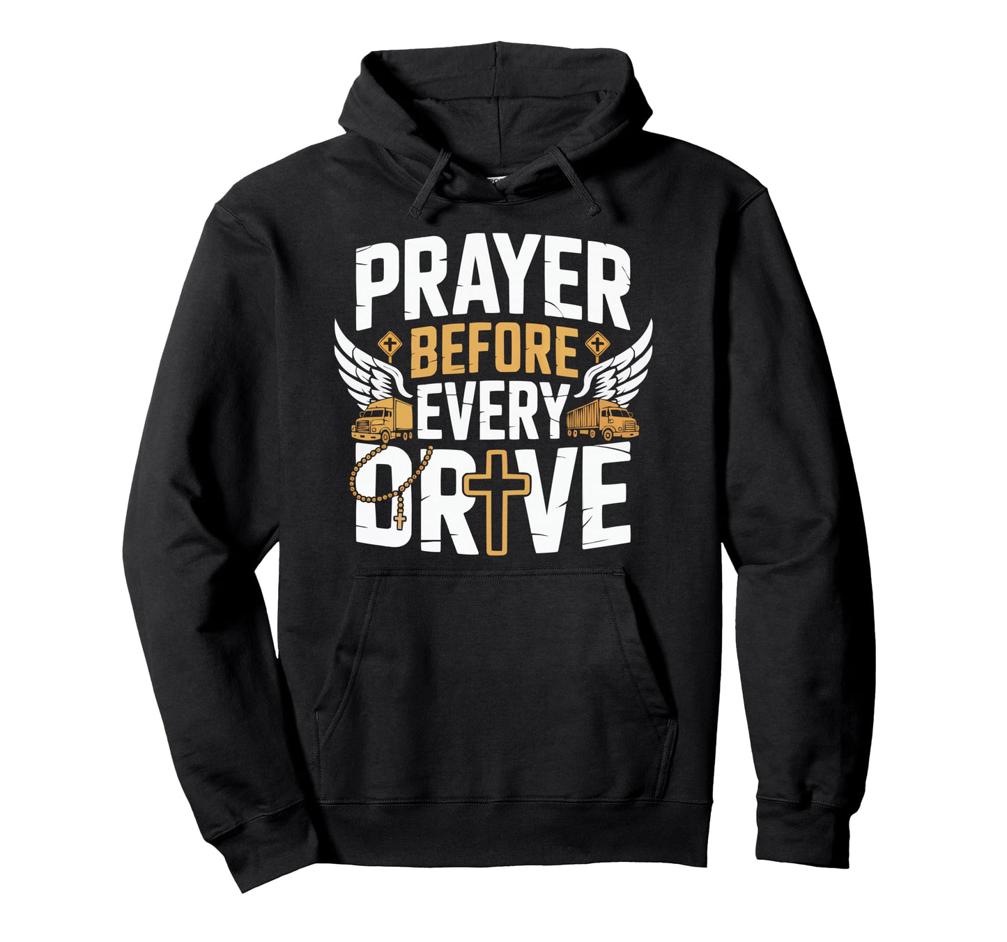 Christian Truck Driver Trucker Christianity Hoodie - Trendy Graphic Unisex - T-Shirt, Sweatshirt, Hoodie