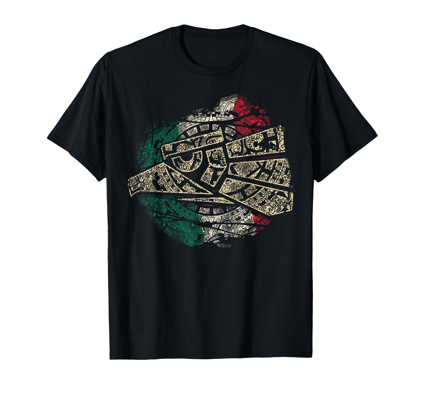 Mexico Sacred Aztec Calendar T-Shirt - Aesthetic Graphic for Adults - T-Shirt, Sweatshirt, Hoodie