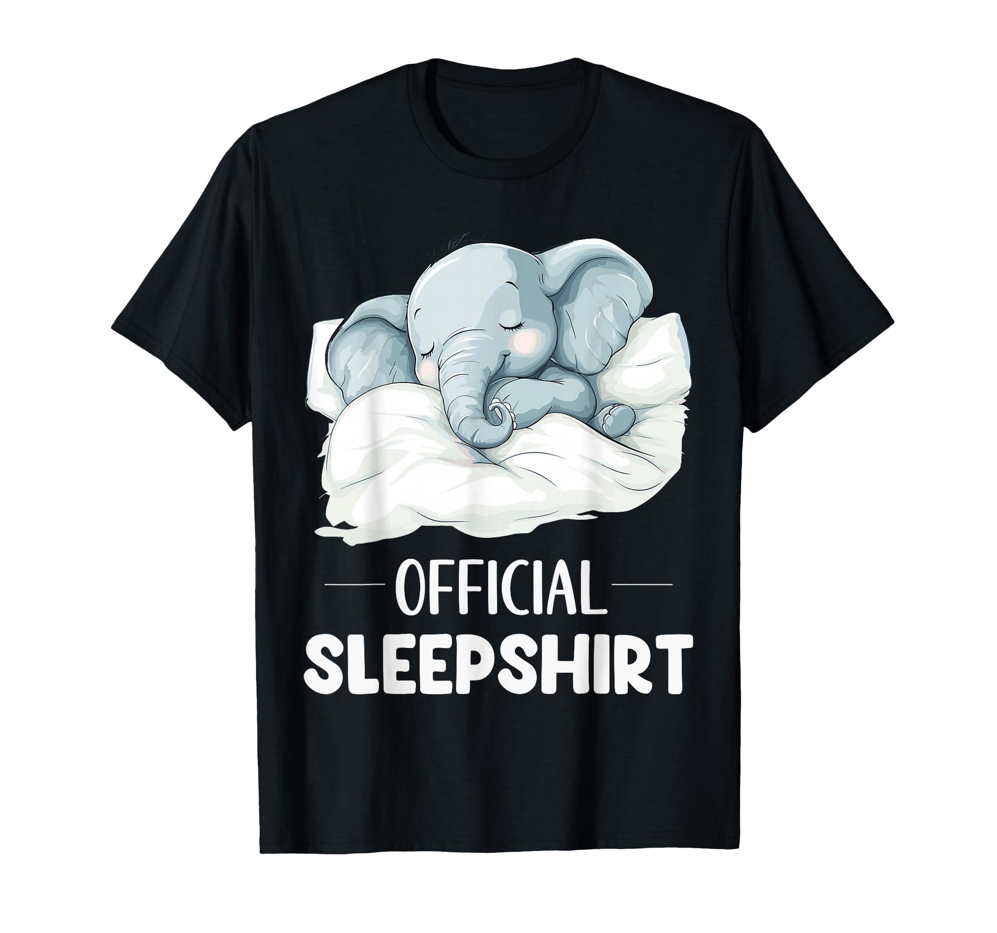 Sleepshirt Sleeping Elephant Animal T-Shirt - Streetwear Style for Adults - T-Shirt, Sweatshirt, Hoodie